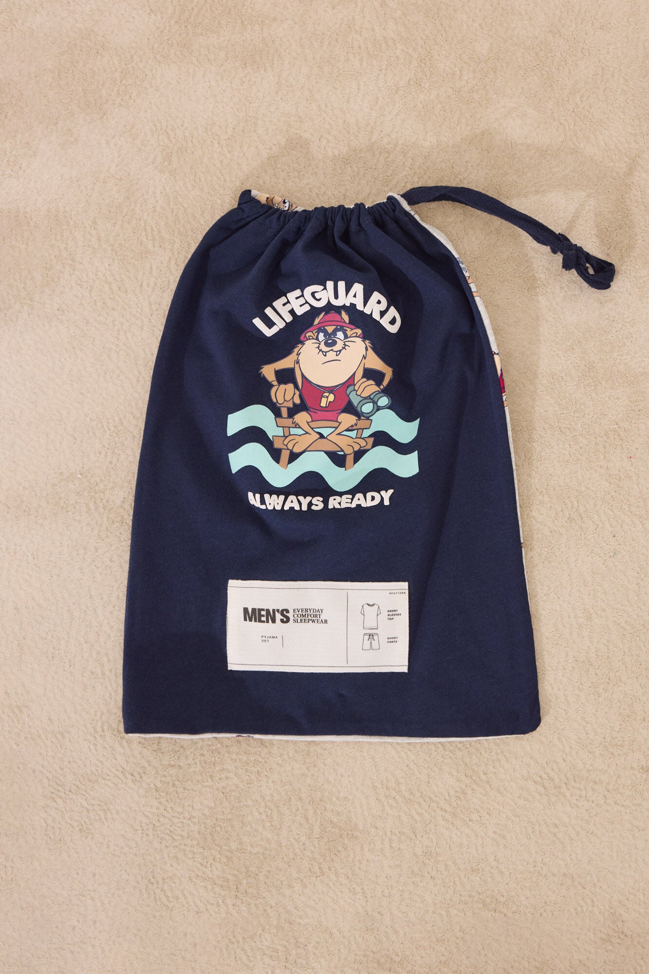 Taz blue short cotton pyjamas