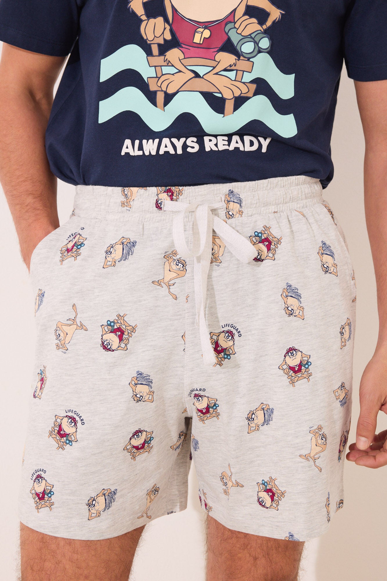 Taz blue short cotton pyjamas
