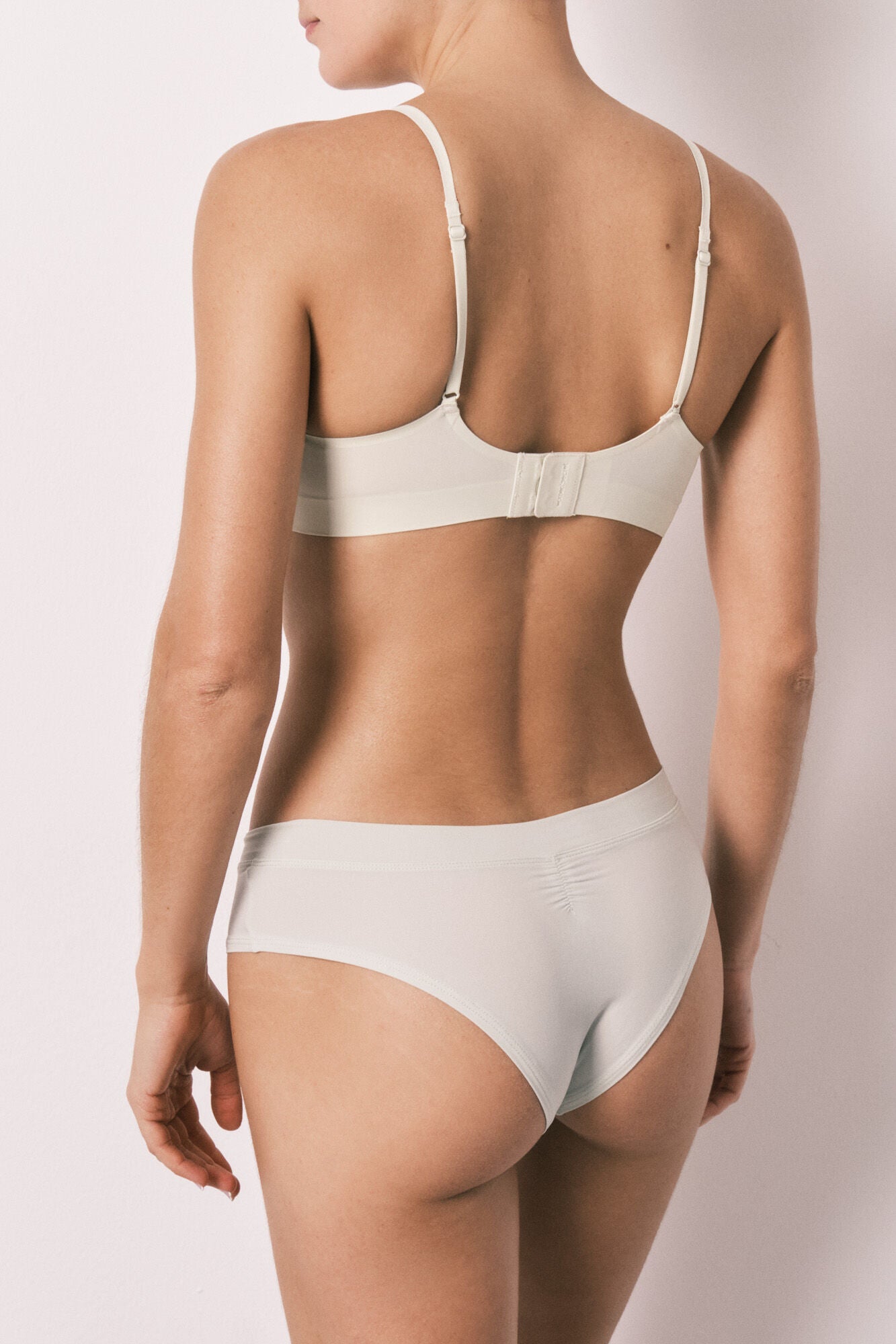 Green wide Brazilian ruched panty