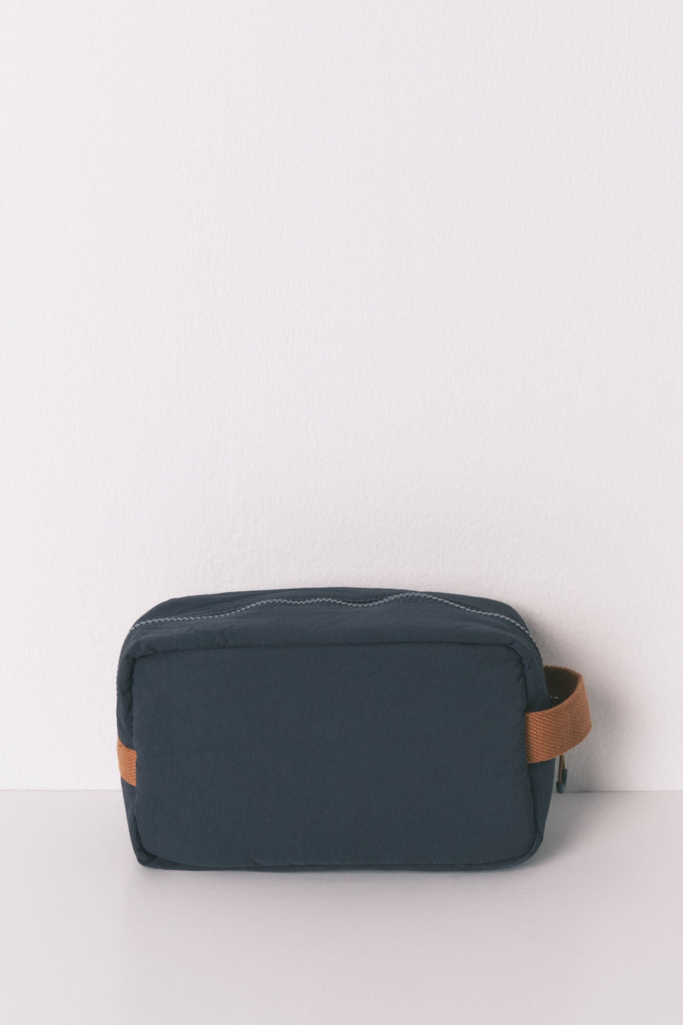 Medium blue nylon vanity case