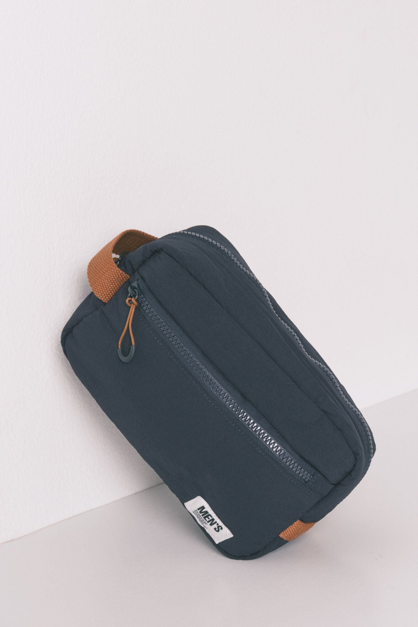Medium blue nylon vanity case