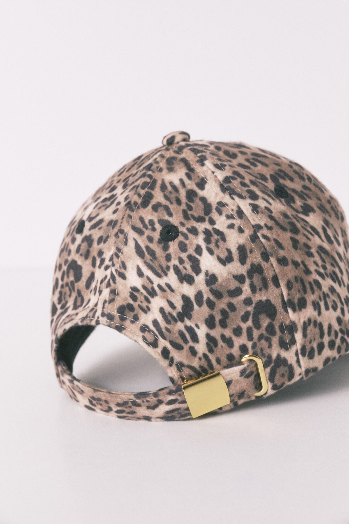 Animal print plush cap