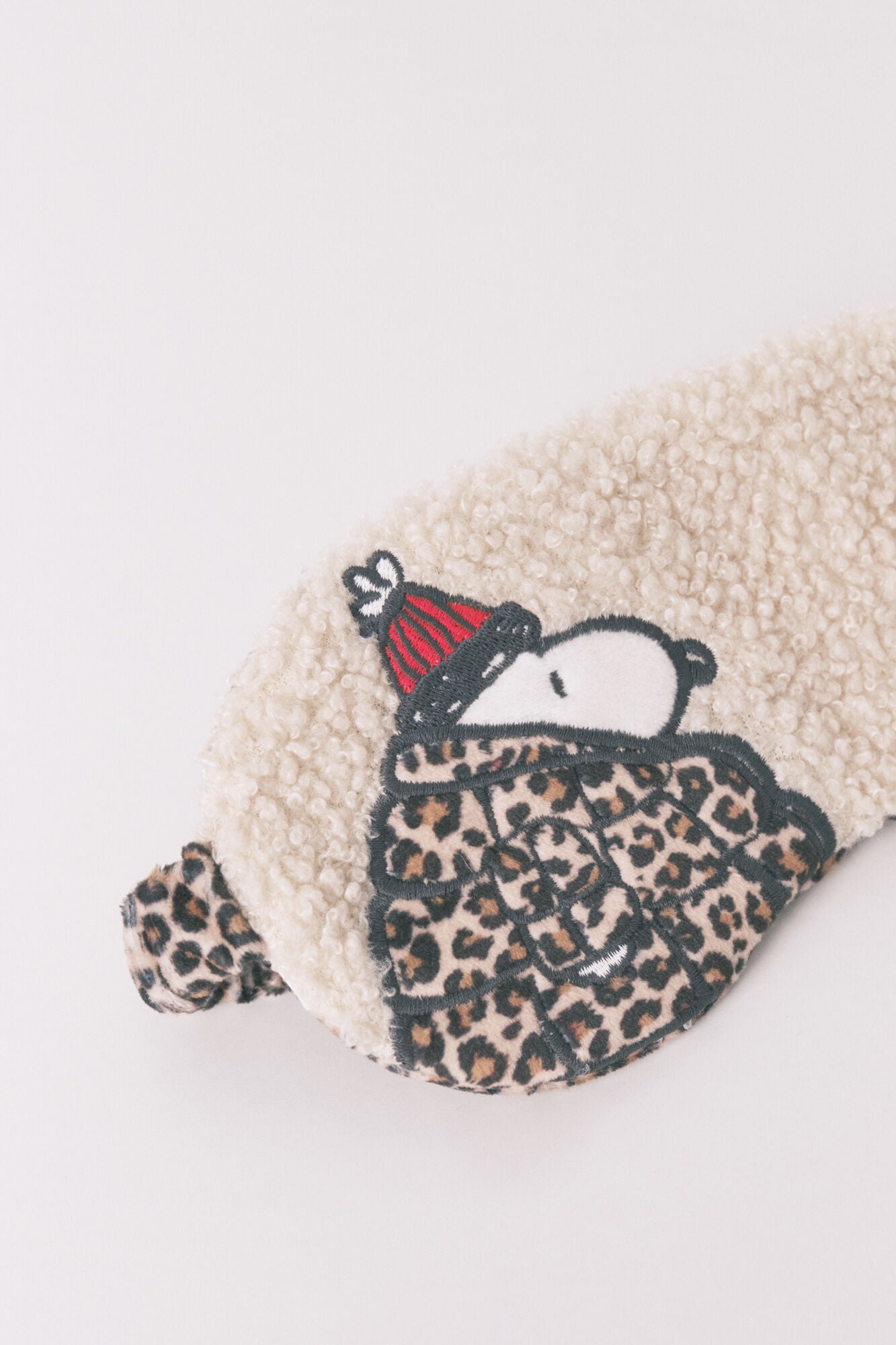 Snoopy Faux shearling Sleep Mask