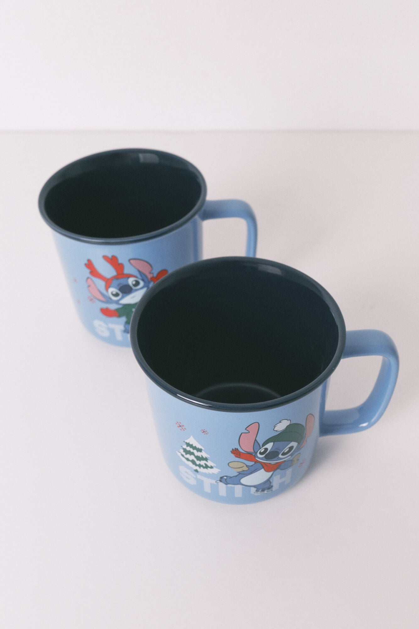 Set of 2 Stitch ceramic mugs