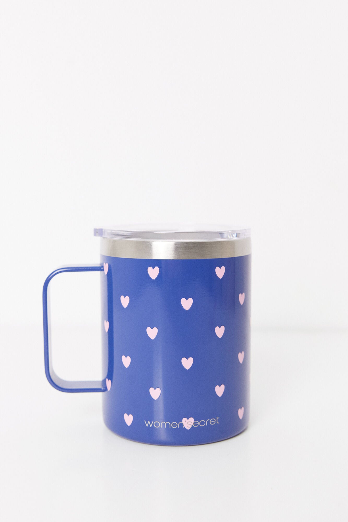 Smiley print thermo mug