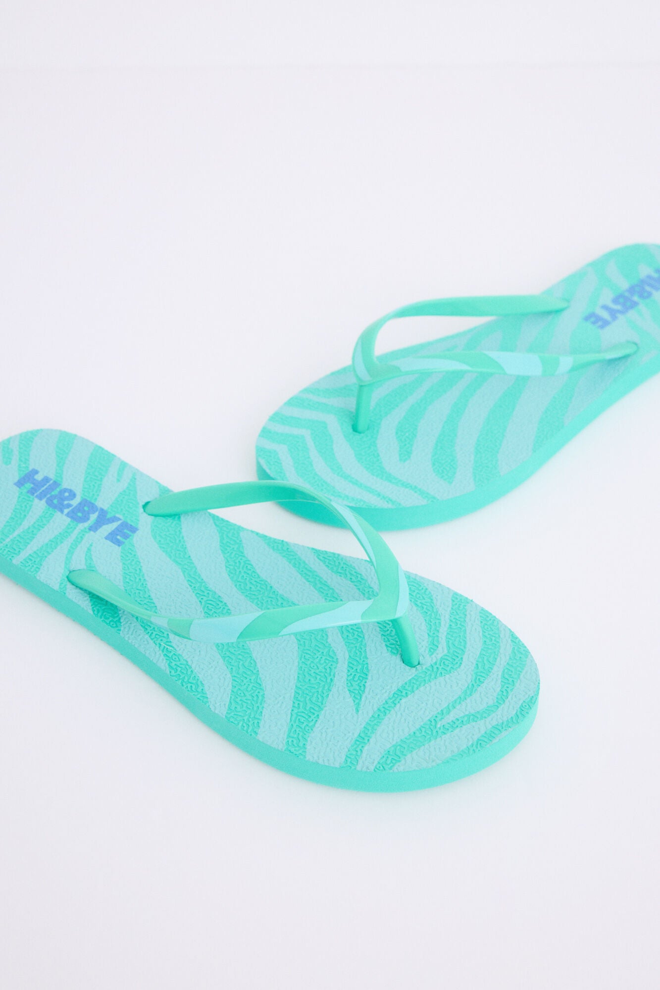 zebra print flip flops