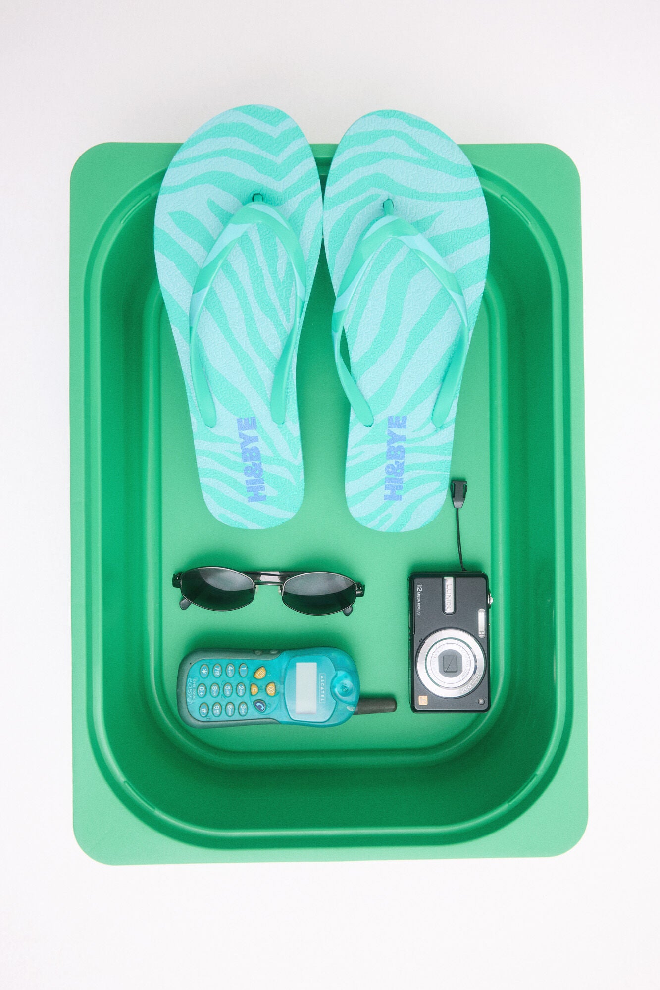 zebra print flip flops