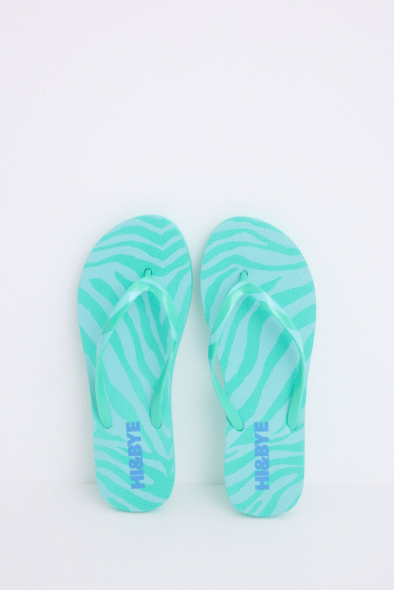 zebra print flip flops