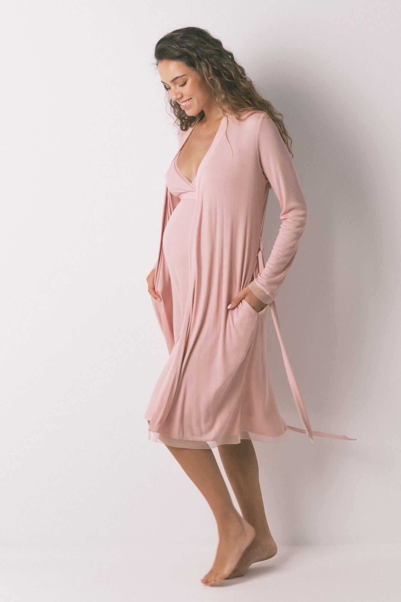 Robe "maternity" gown