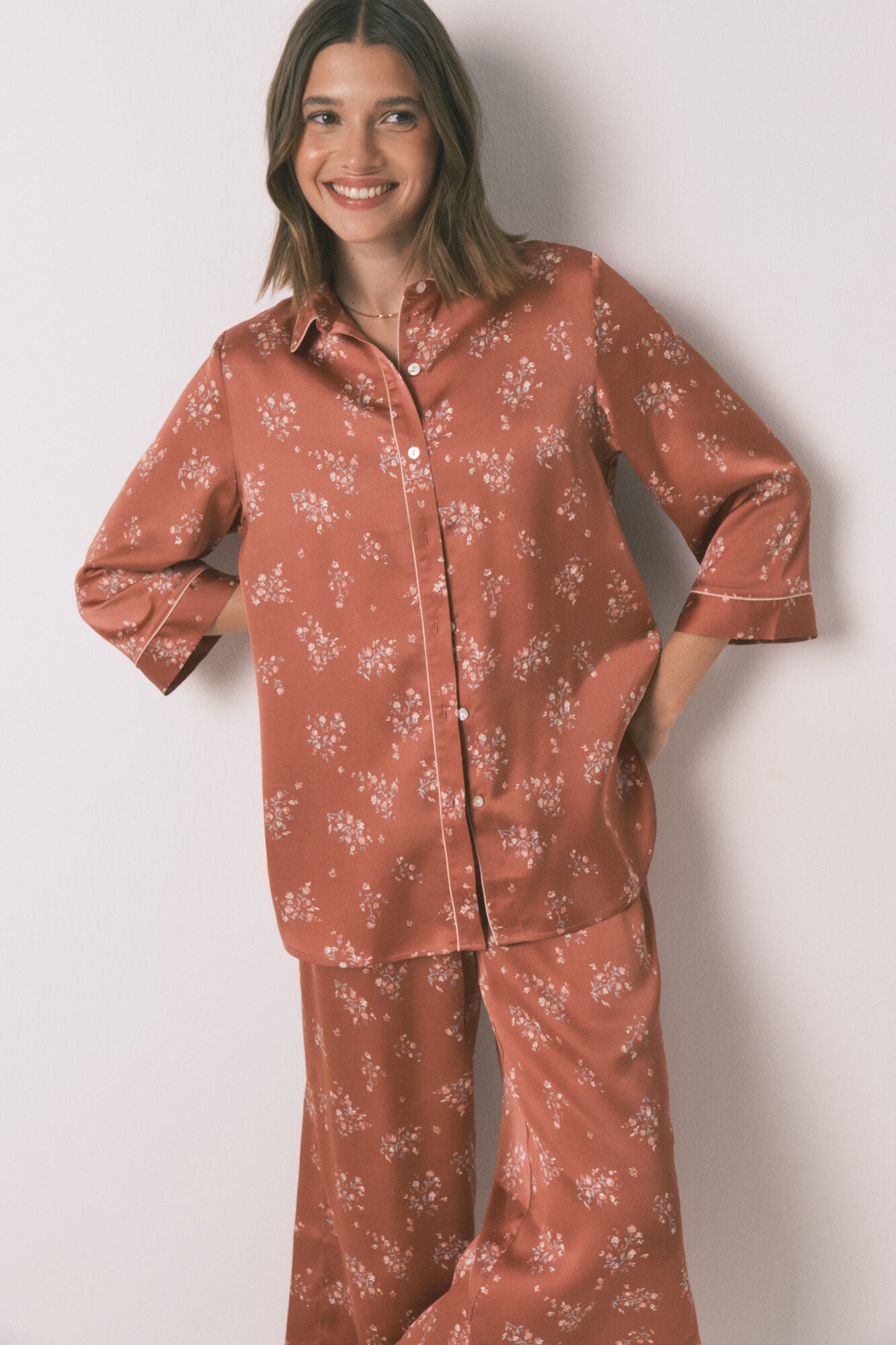 Satin pyjamas