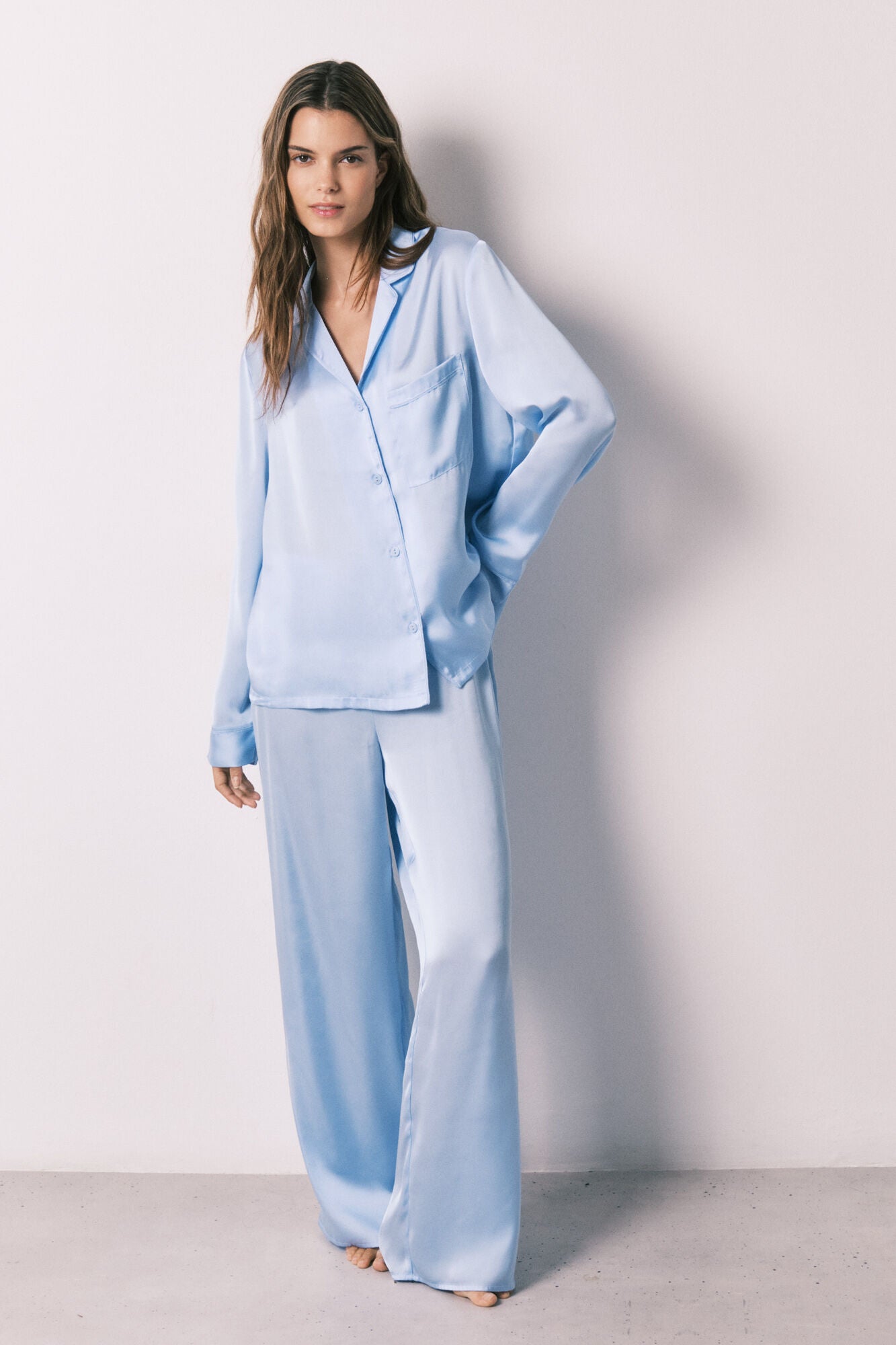 Satin pajamas