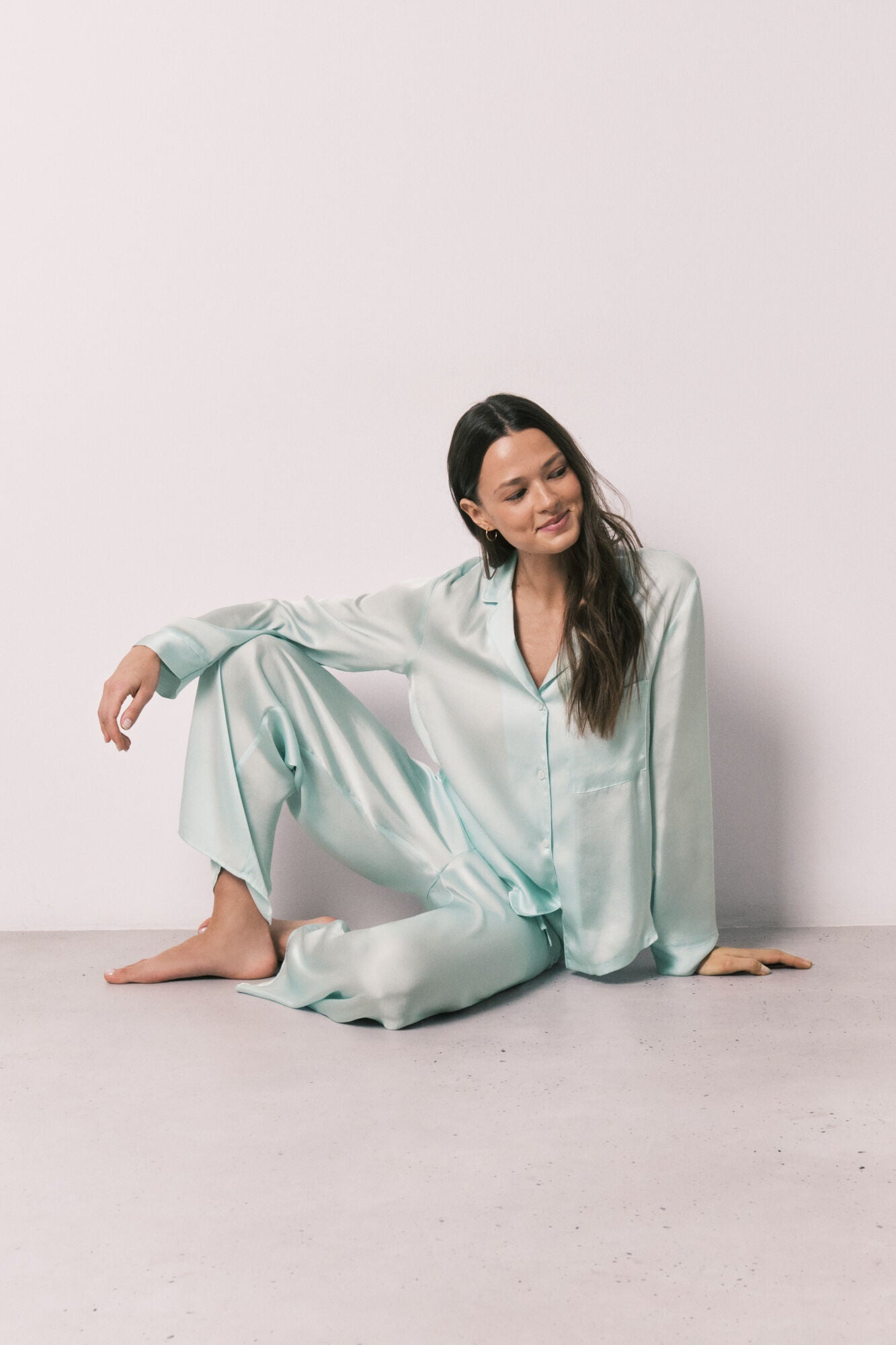 Green shirt-style pajamas