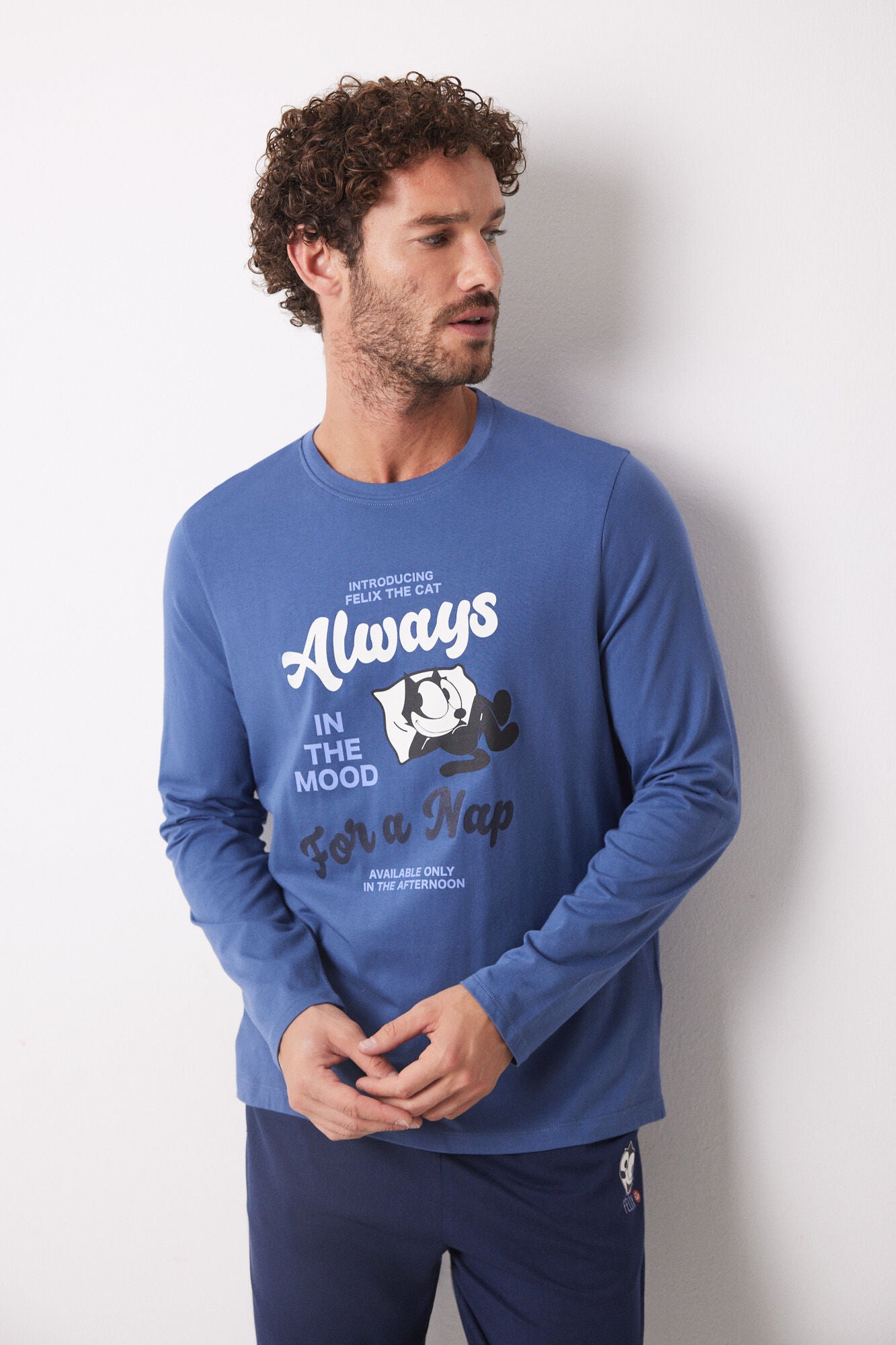 Men's long 100% cotton Felix pyjamas