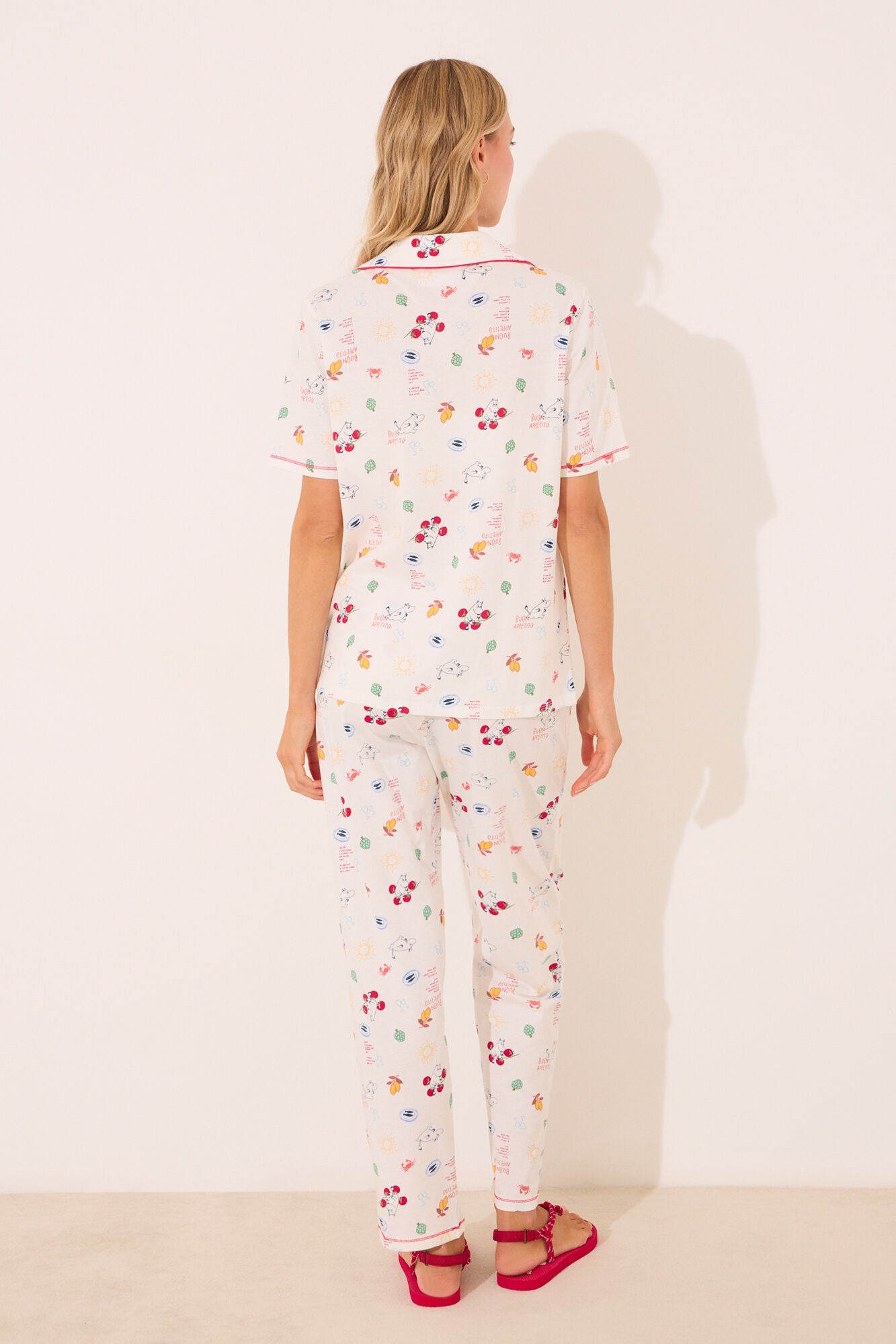Ivory cotton classic pyjamas