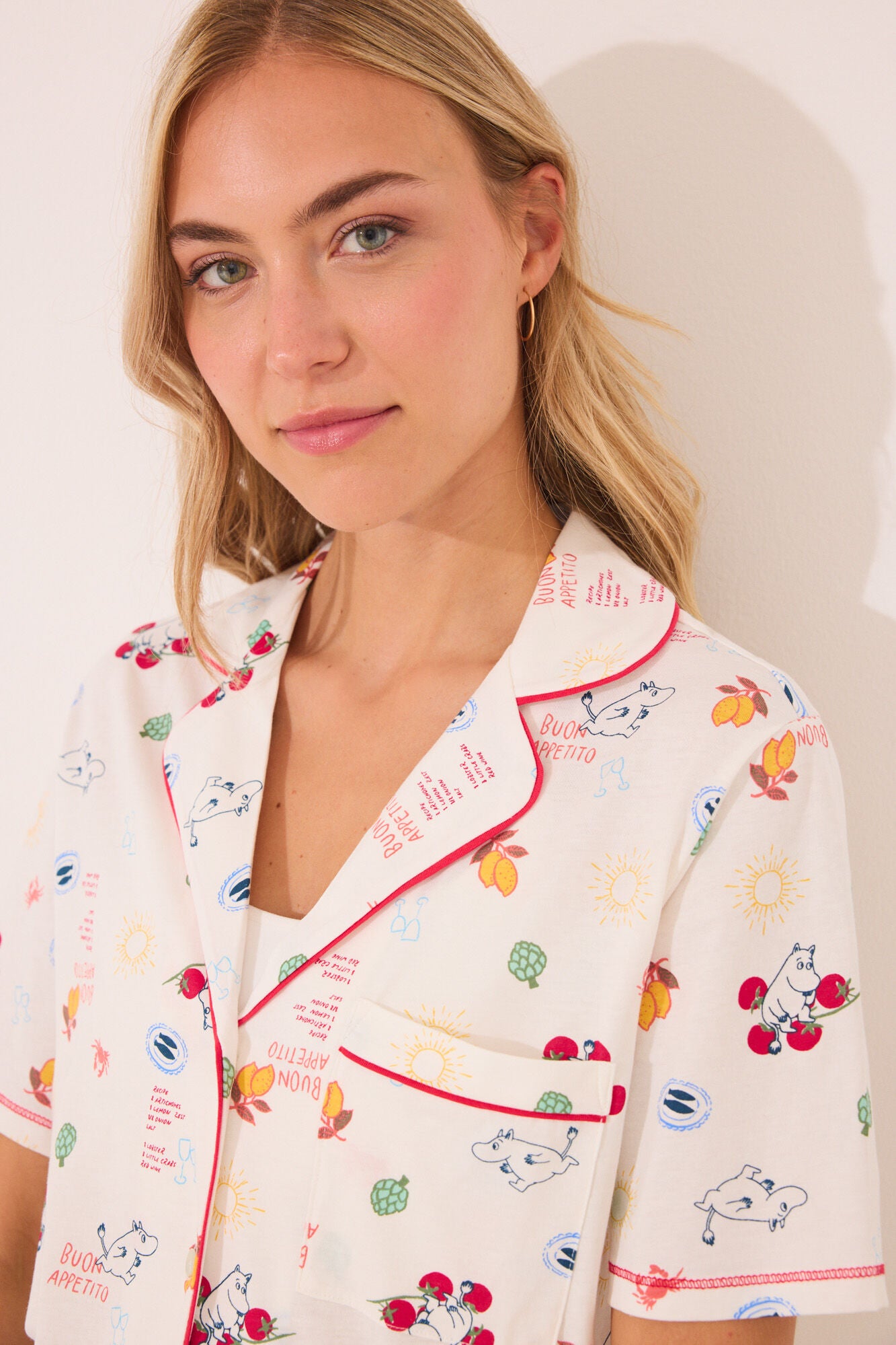 Ivory cotton classic pyjamas