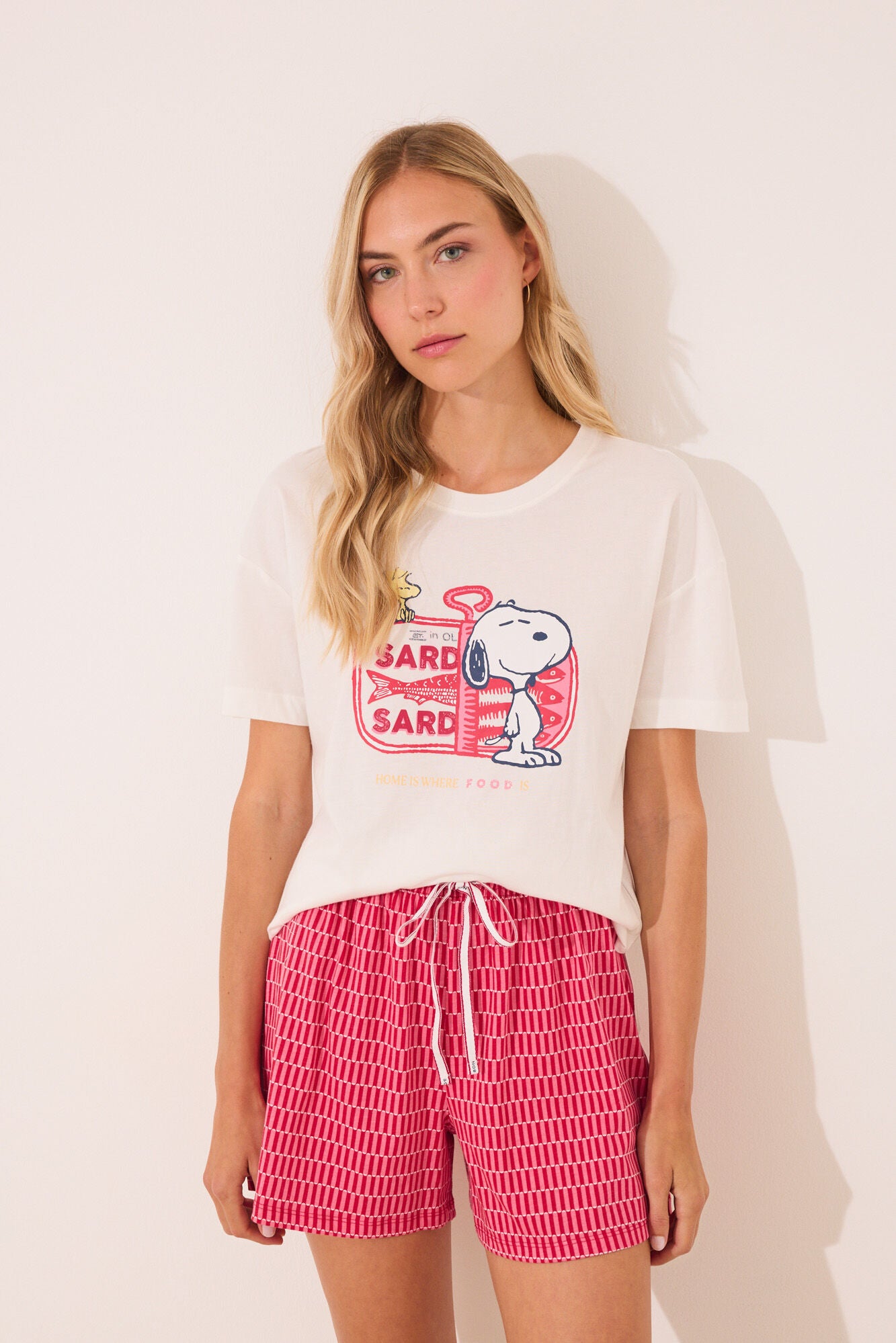 Snoopy red short pyjamas