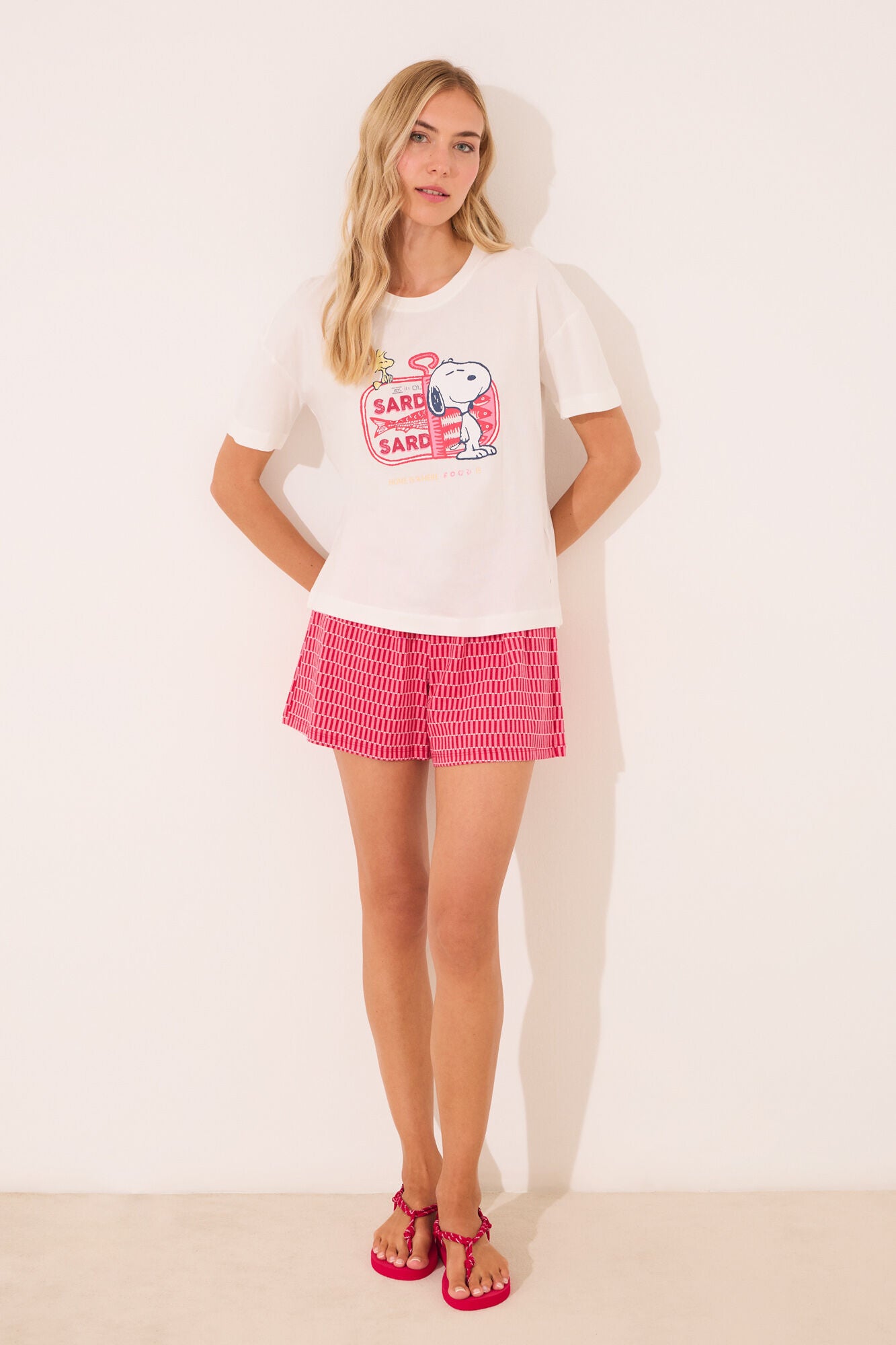 Snoopy red short pyjamas