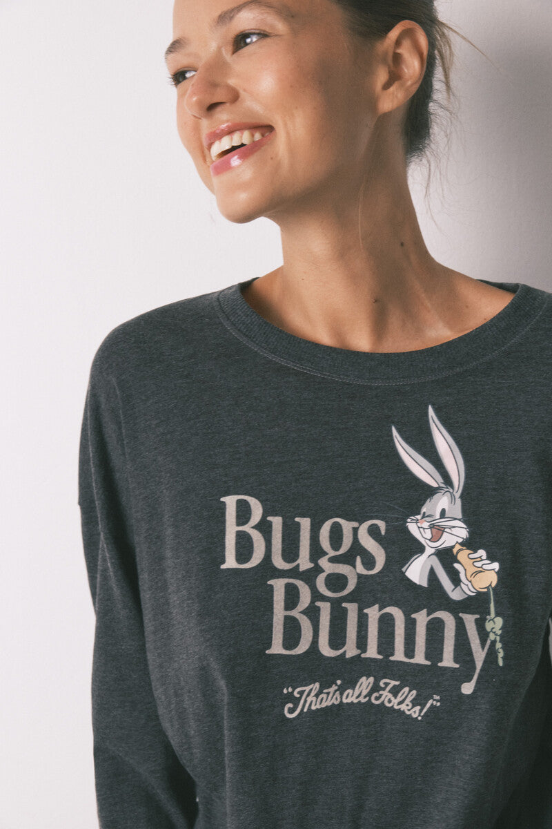 Bugs Bunny long cotton grey pajamas