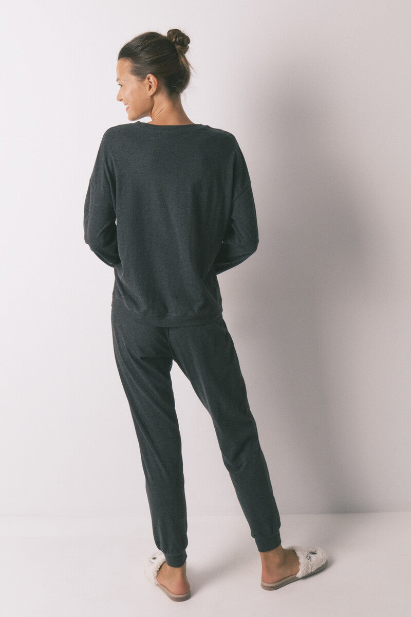 Bugs Bunny long cotton grey pajamas