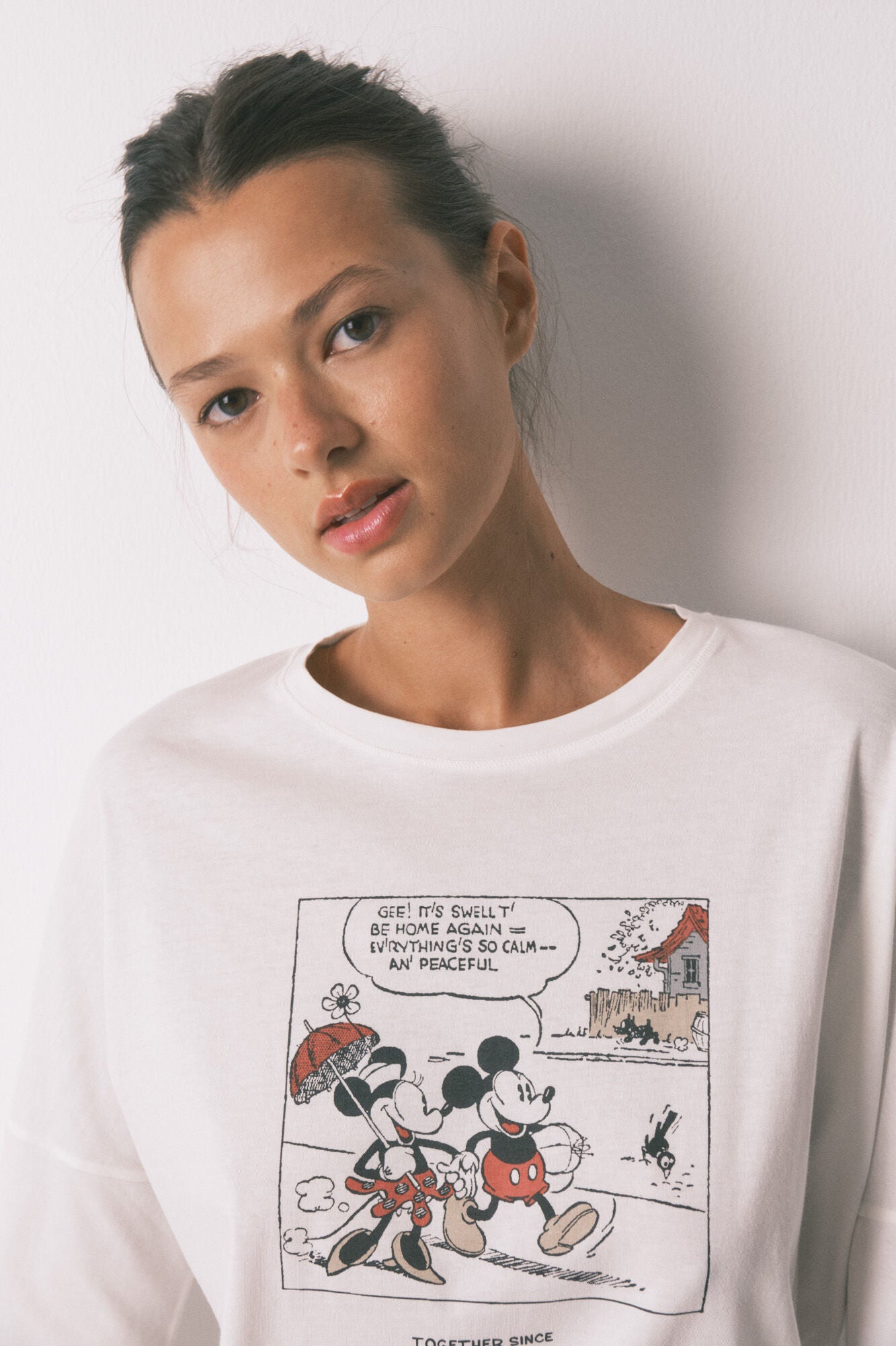 Mickey Mouse soft knit long pajamas