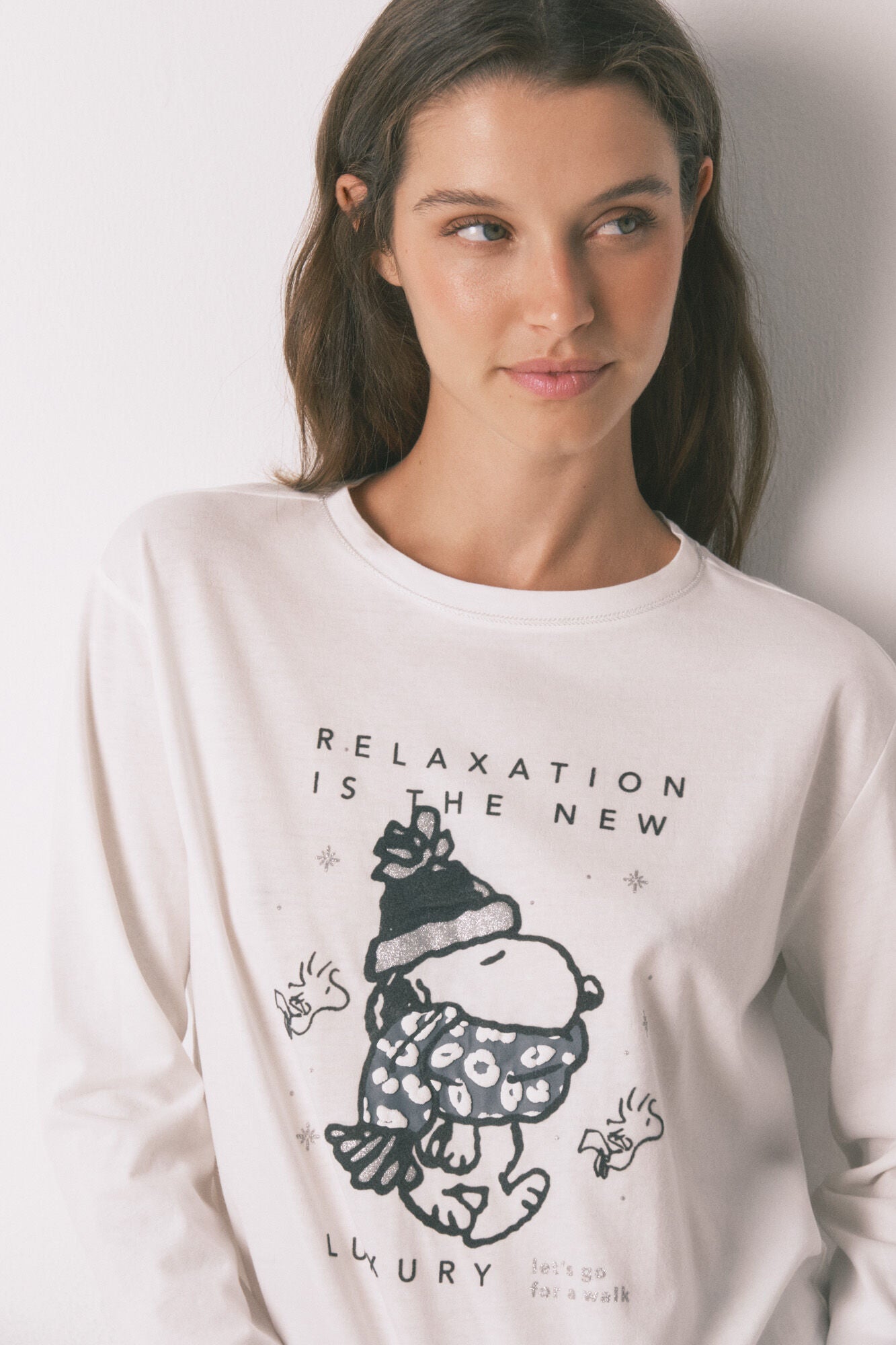 Snoopy 100% Cotton Long Pyjamas