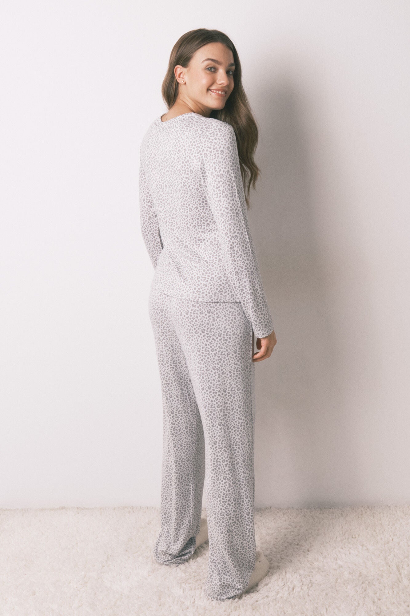 Miffy animal print long pajamas