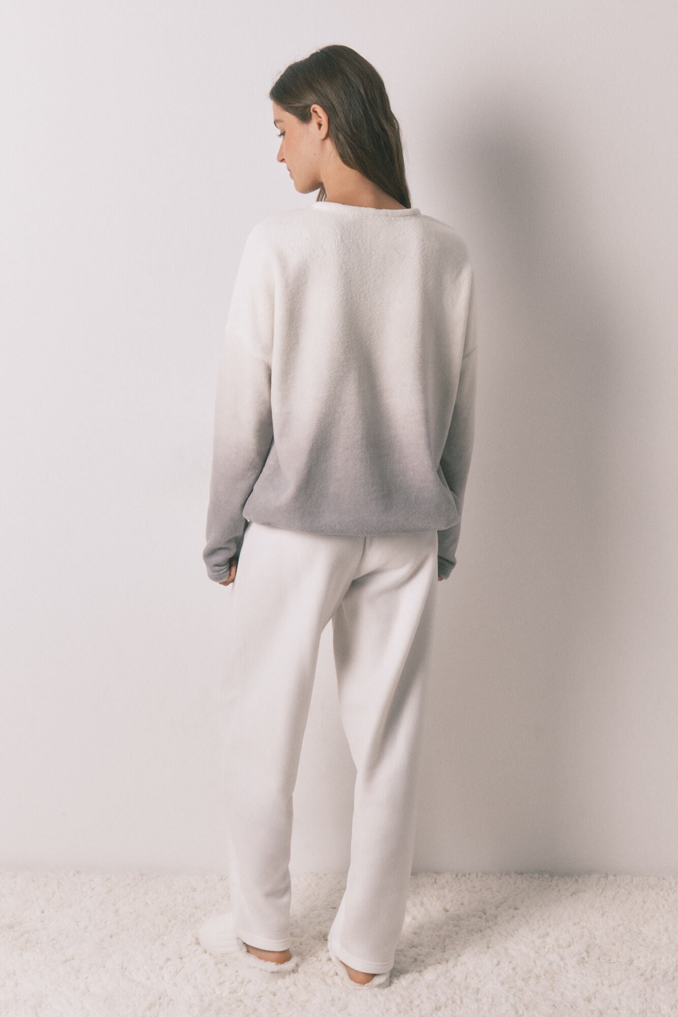 Snoopy soft fleece long pajamas