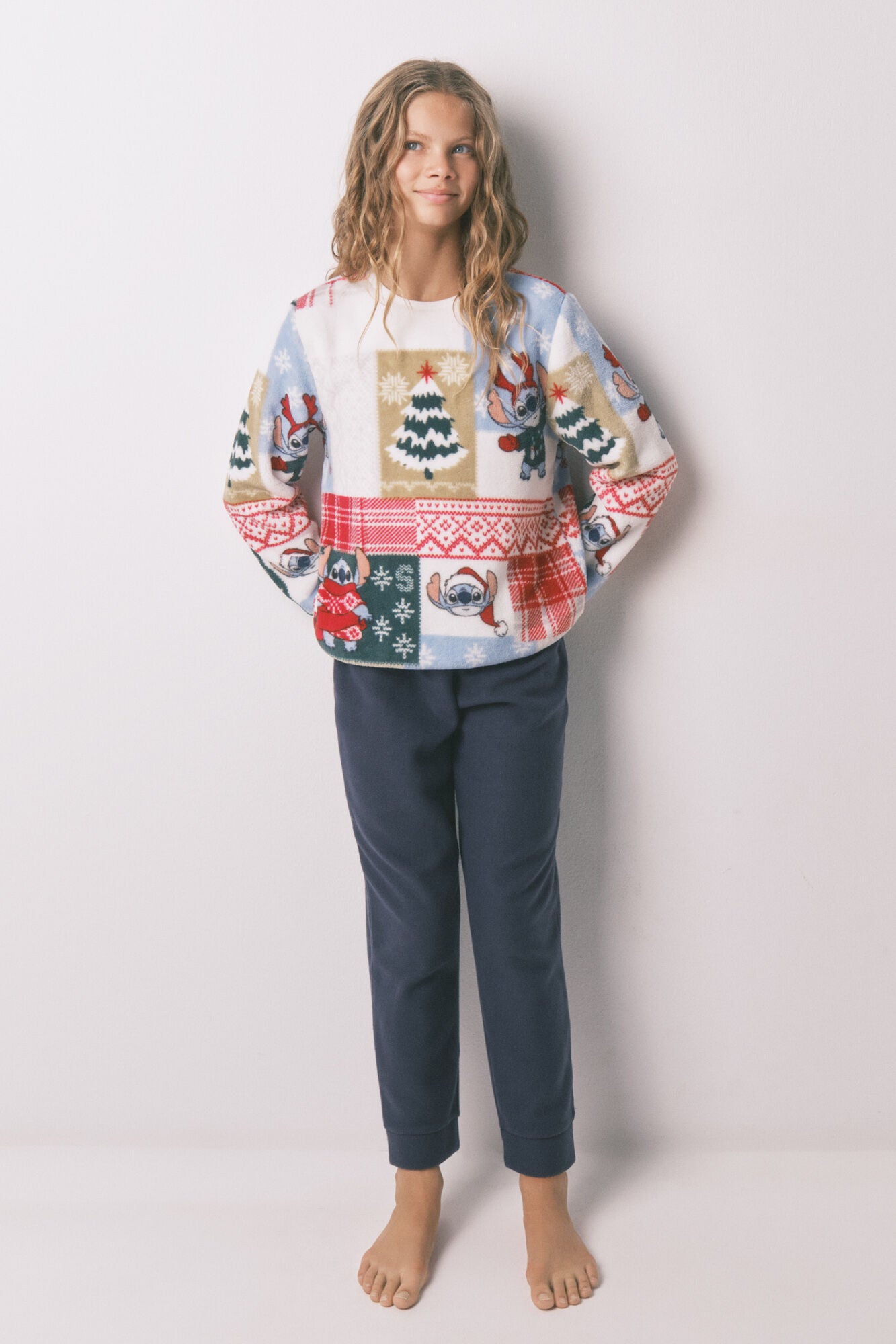 Stitch children 'fleece fabric pyjamas