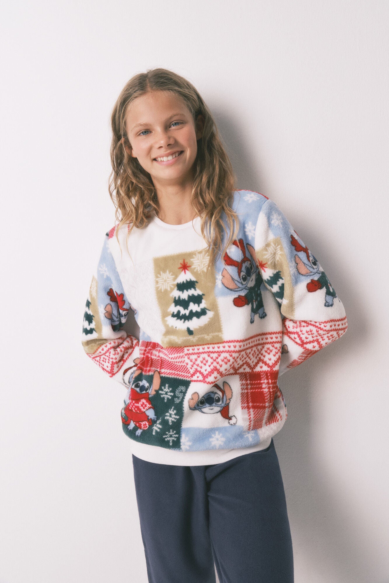 Stitch children 'fleece fabric pyjamas