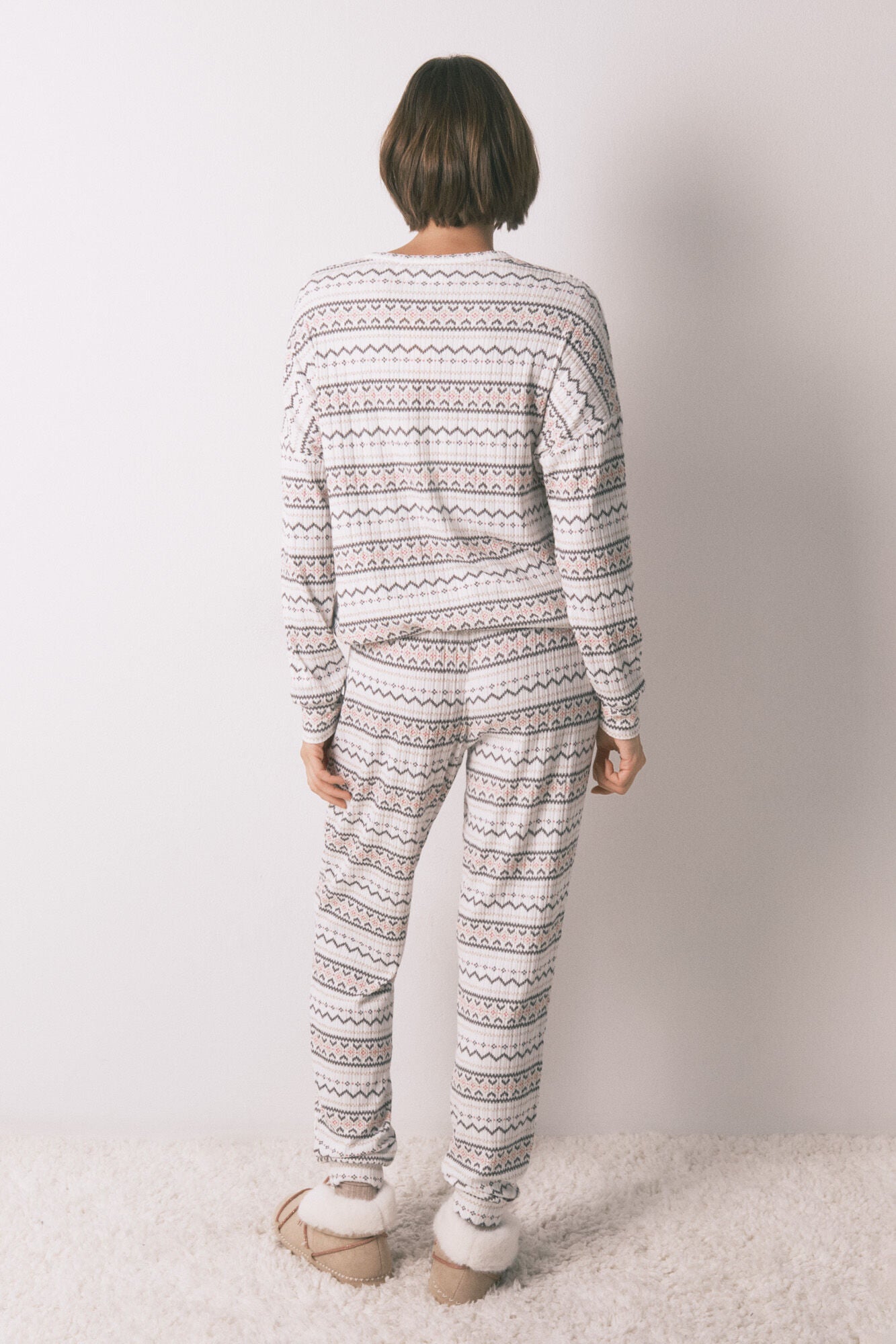 Long soft warm knit Mickey Mouse pajamas