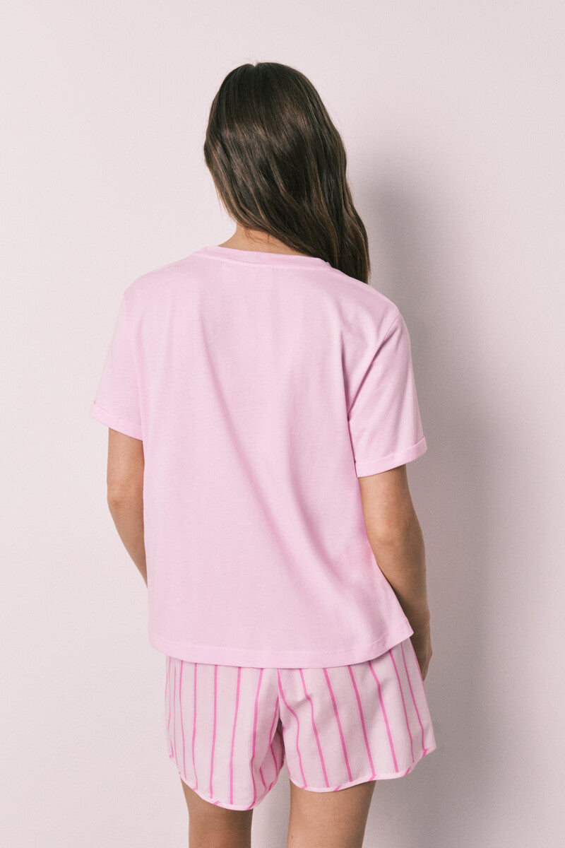 Pink cotton short pyjamas SmileyWorld¨