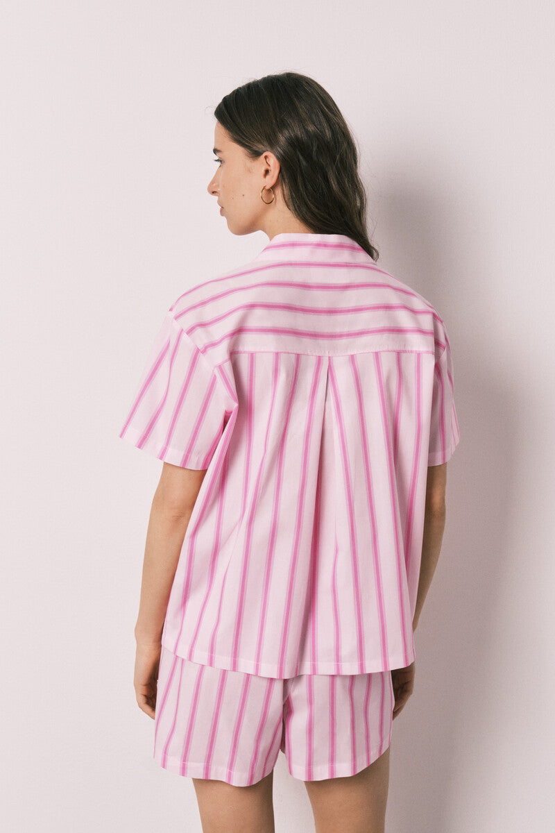 Pink striped cotton classic pyjamas SmileyWorld¨