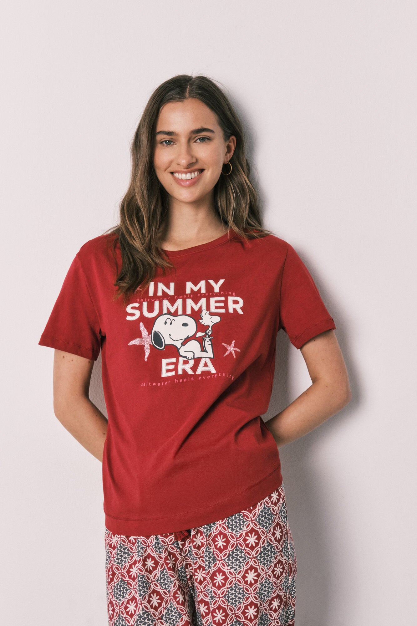 Cotton long pyjamas Snoopy