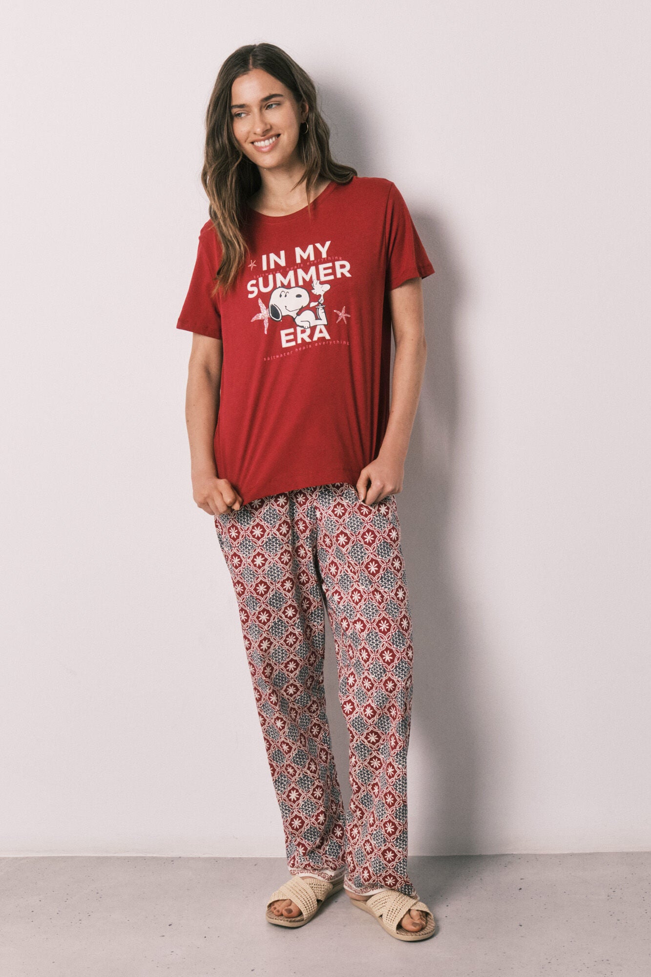 Cotton long pyjamas Snoopy