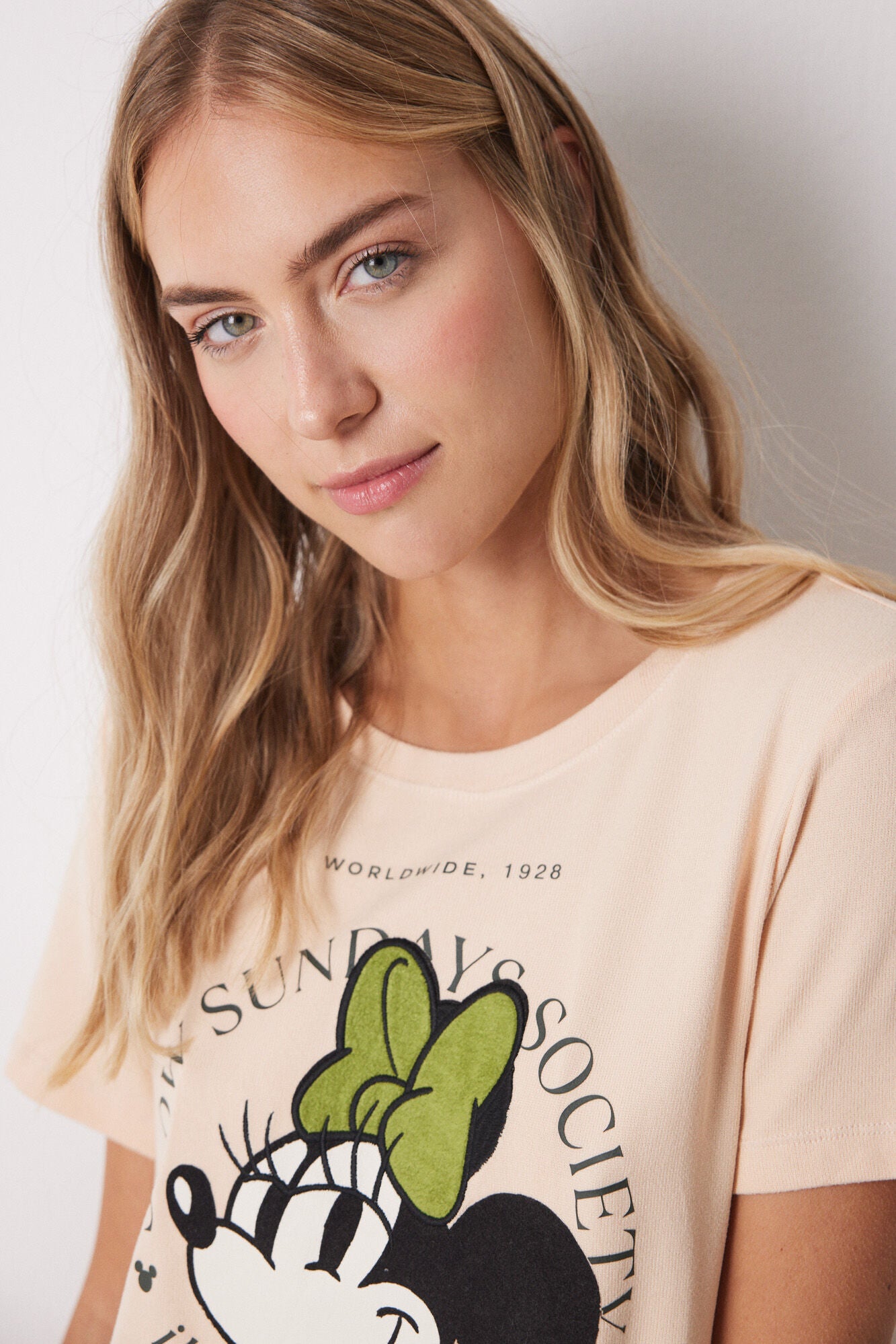 Minnie long pajamas with short sleeve