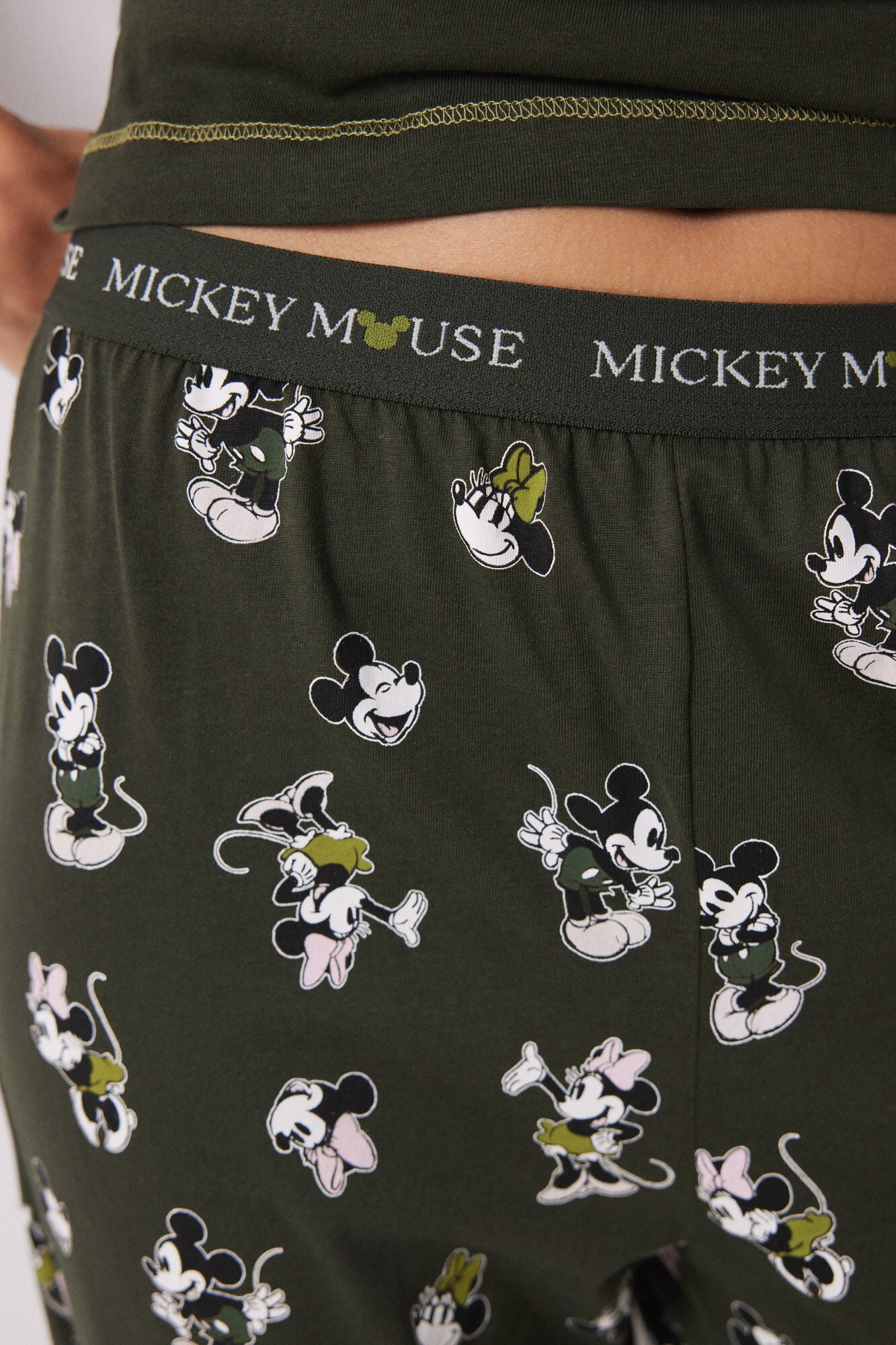 Mickey & Minnie long cotton pajamas short sleeve