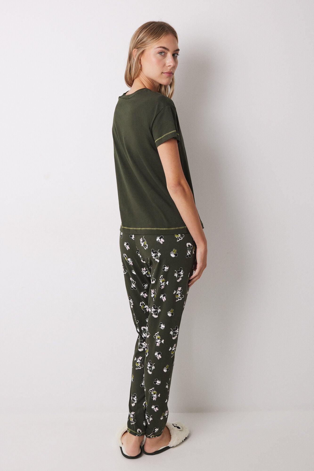 Mickey & Minnie long cotton pajamas short sleeve