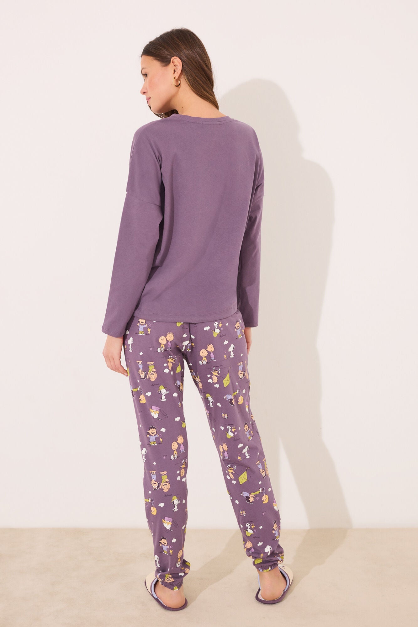 Long pyjamas 100% cotton print Snoopy