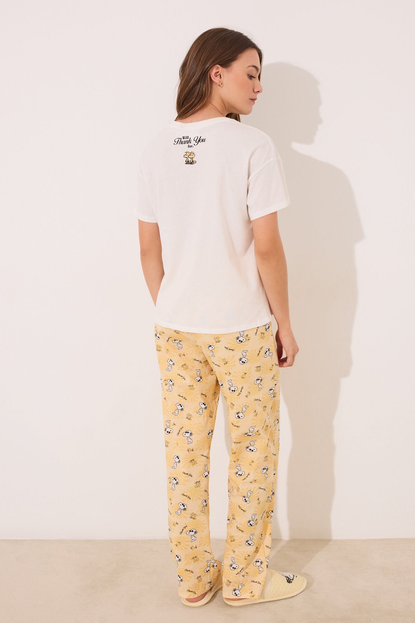 Long pyjamas Snoopy short sleeve