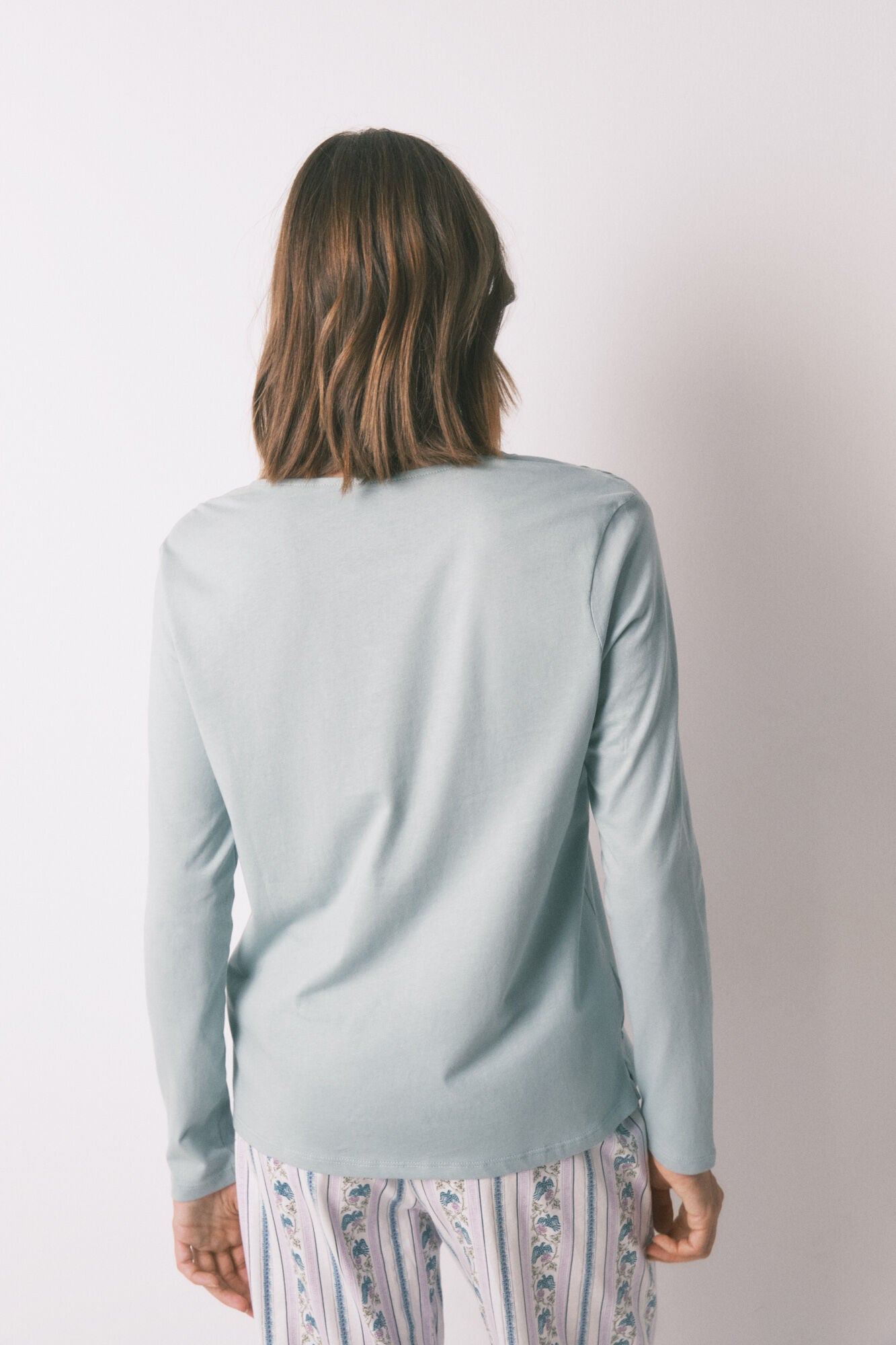 Cotton long sleeve T-shirt