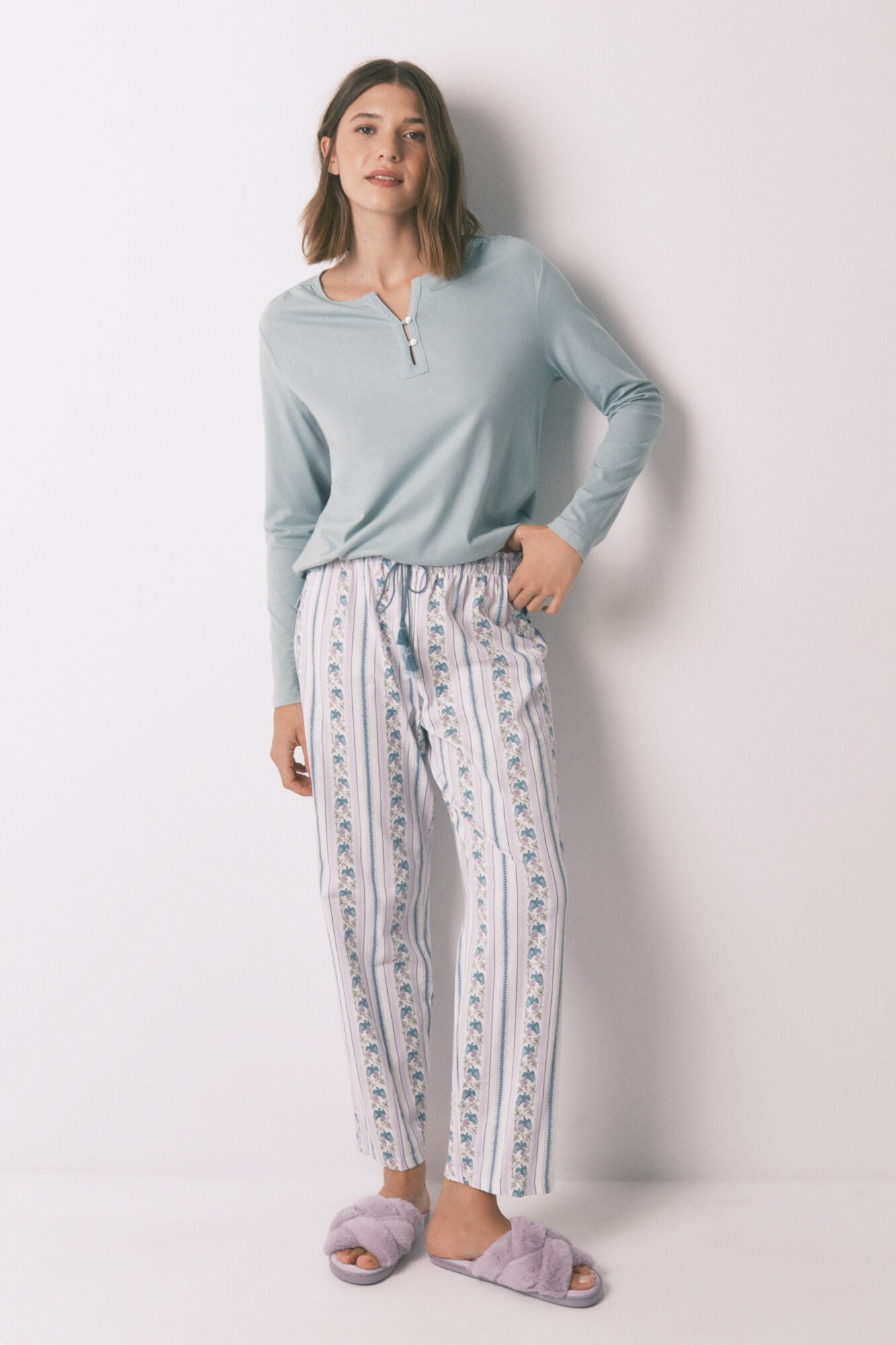 Cotton long sleeve T-shirt