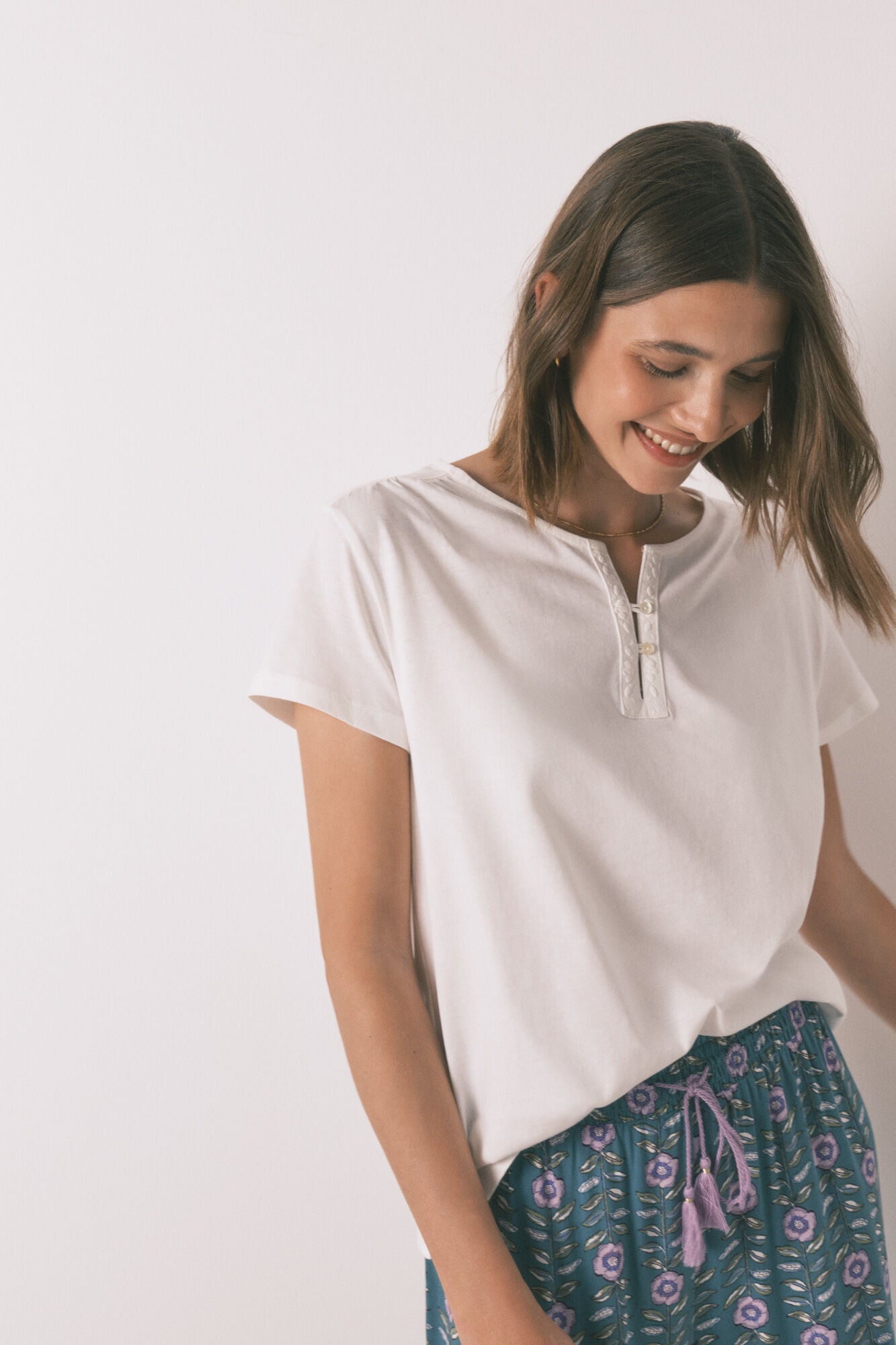 Cotton short sleeve T-shirt