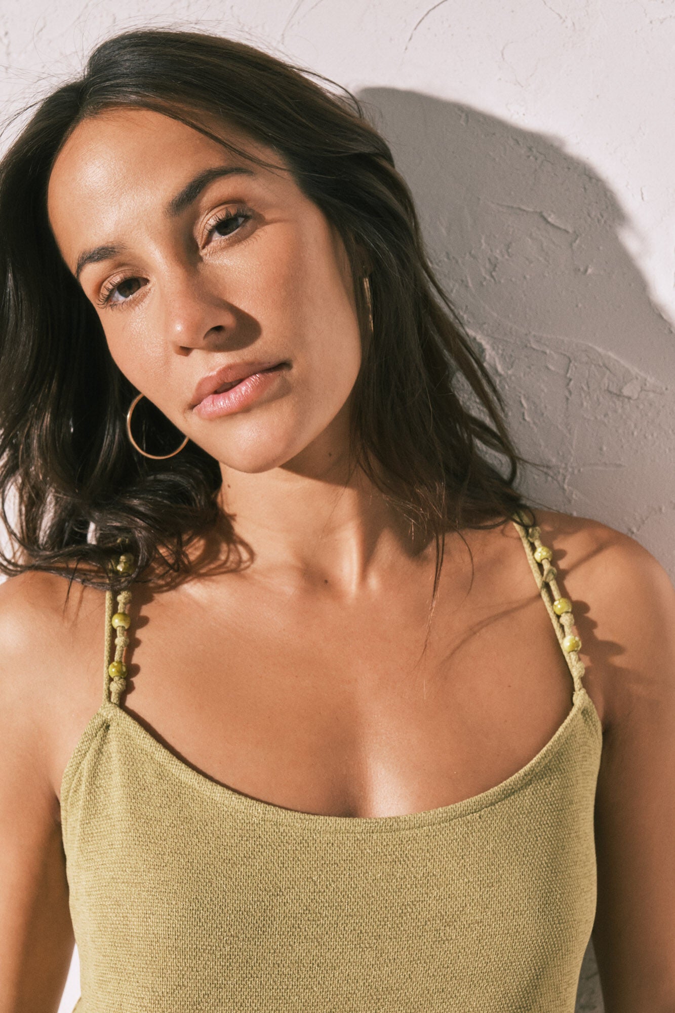 Green tank top
