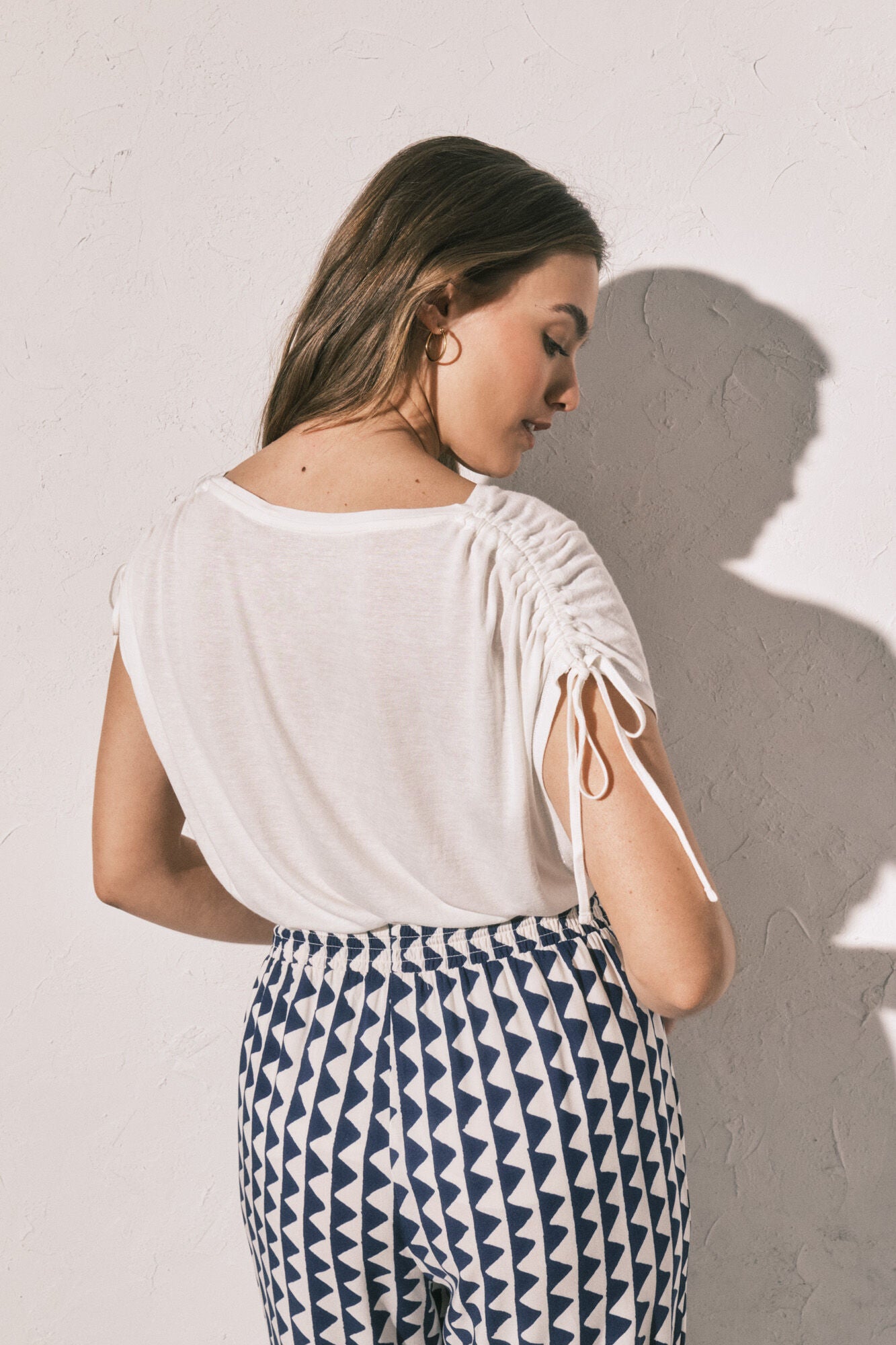 Ivory linen T-shirt