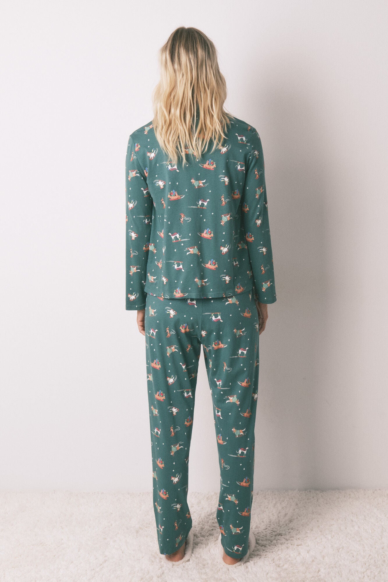 100% cotton dog classic pyjamas