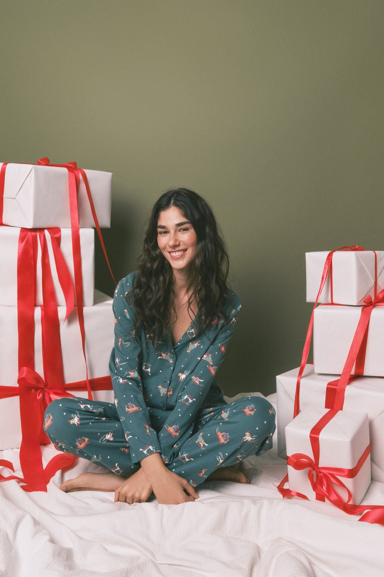 100% cotton dog classic pyjamas