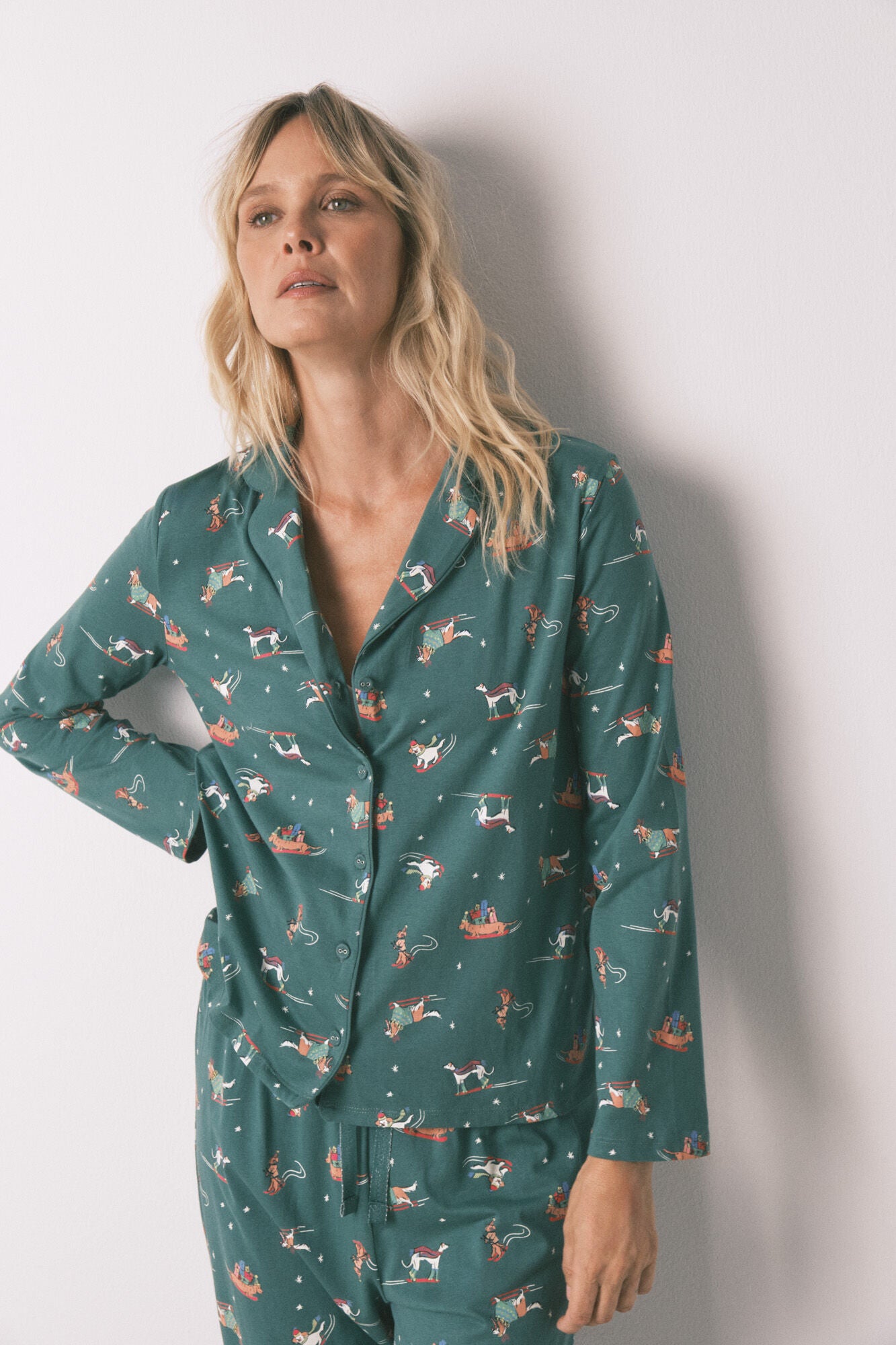 100% cotton dog classic pyjamas