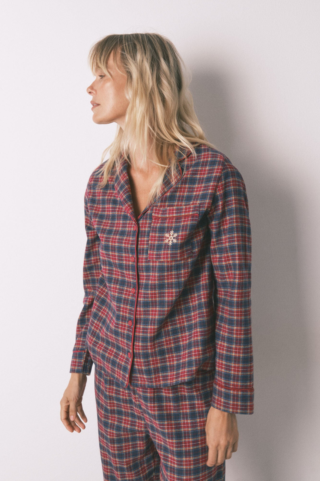 100% cotton checkered classic pyjamas