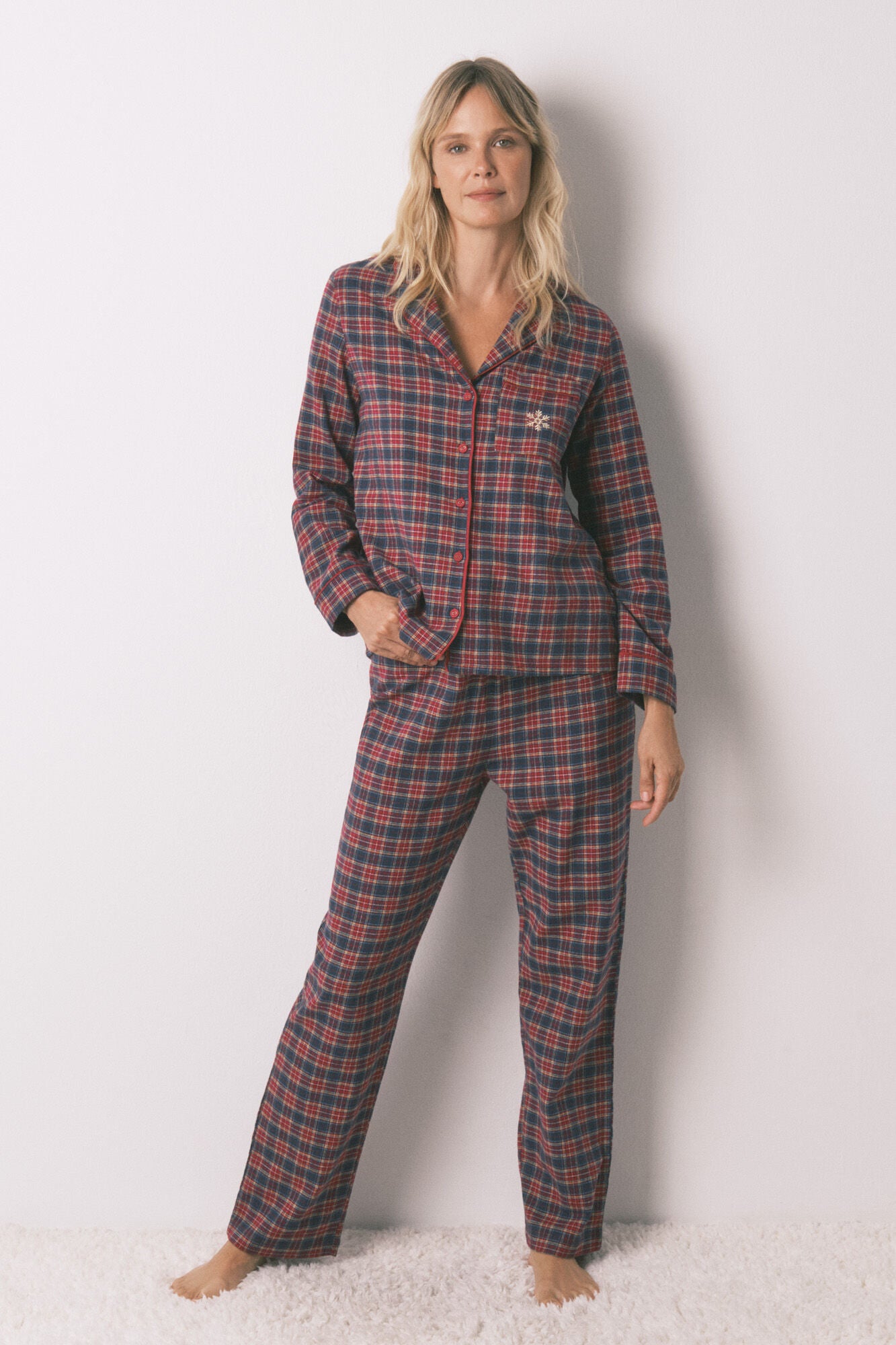 100% cotton checkered classic pyjamas