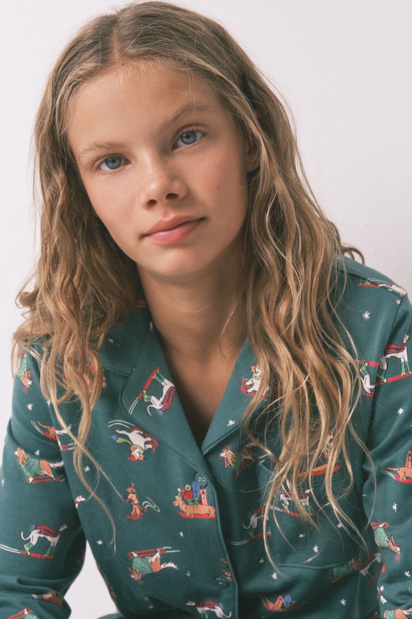 Children's pyjamas with 100% cotton puppies